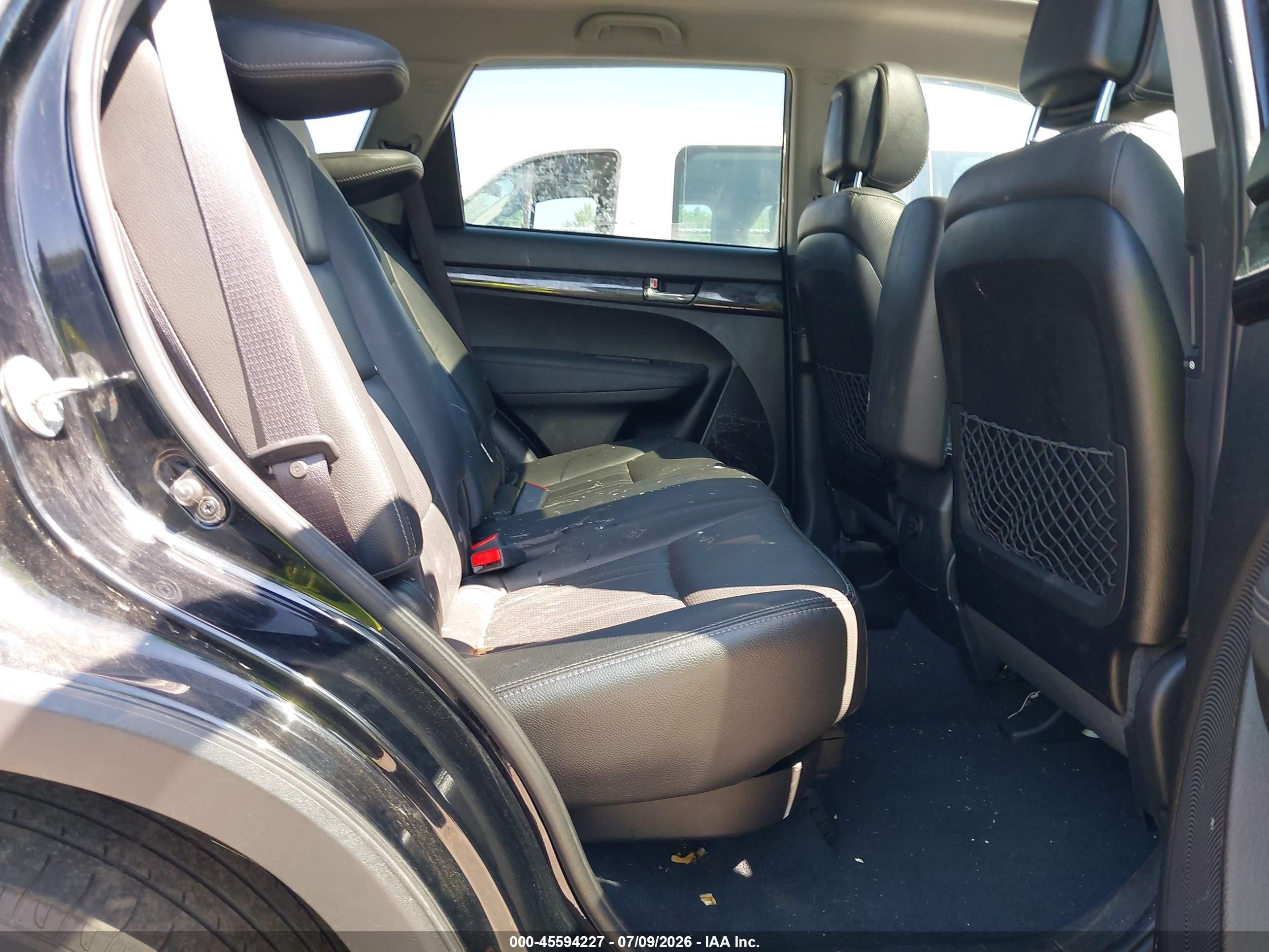 2012 Kia Sorento Ex V6 Черный vin: 5XYKUDA21CG200615