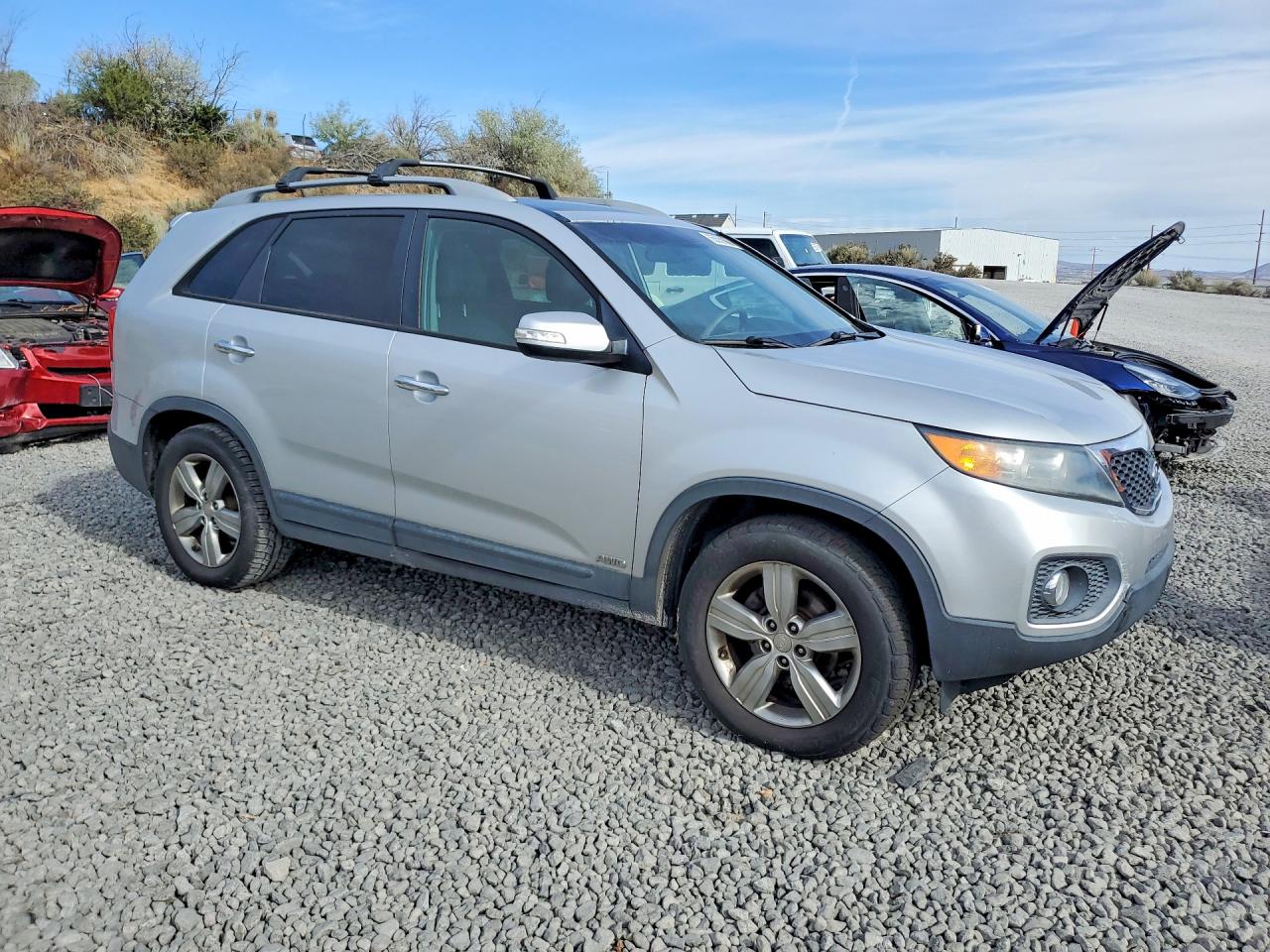 2012 Kia Sorento Ex Silver vin: 5XYKUDA21CG271202