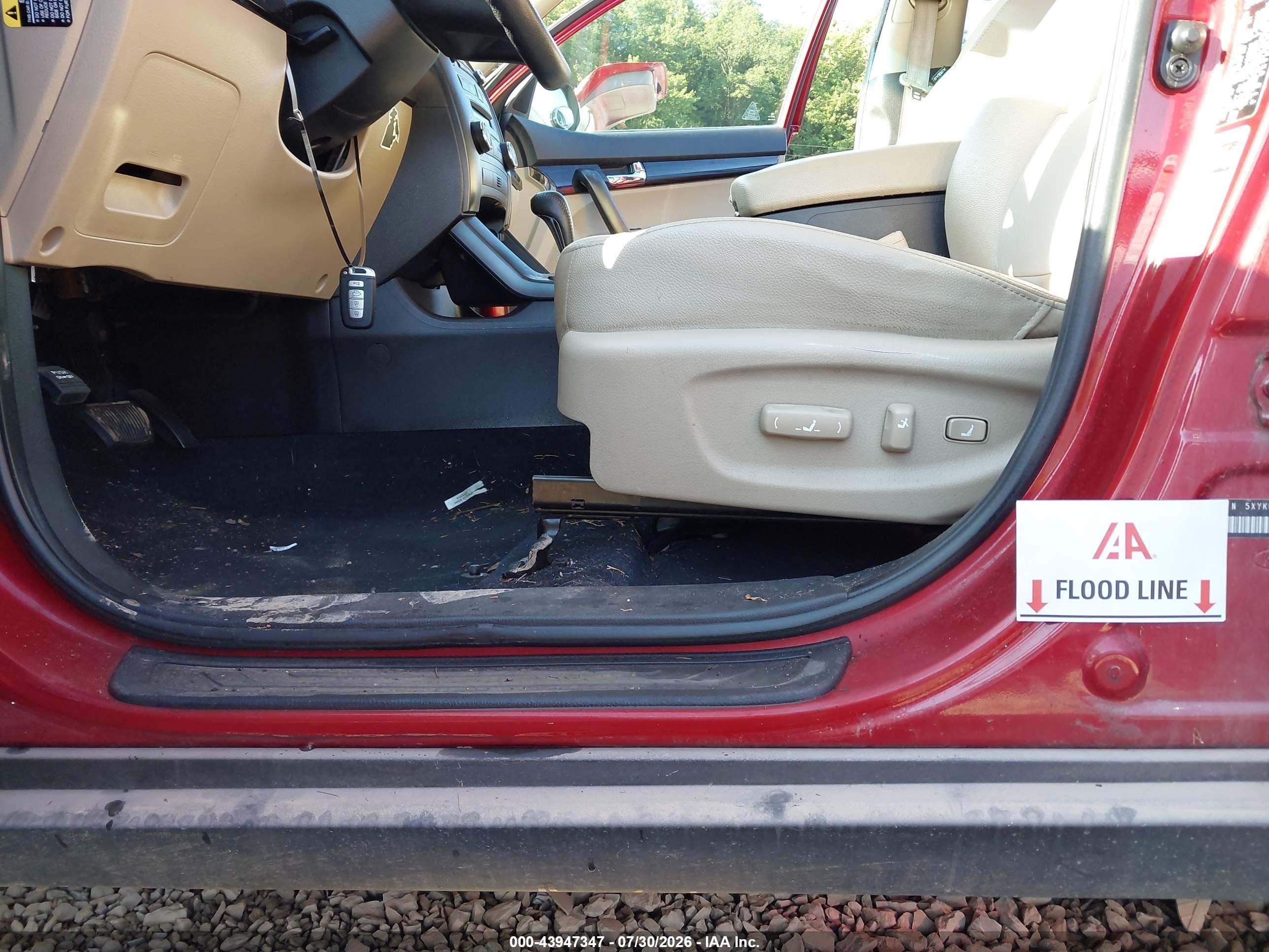 2011 Kia Sorento Ex V6 Красный vin: 5XYKUDA22BG022874