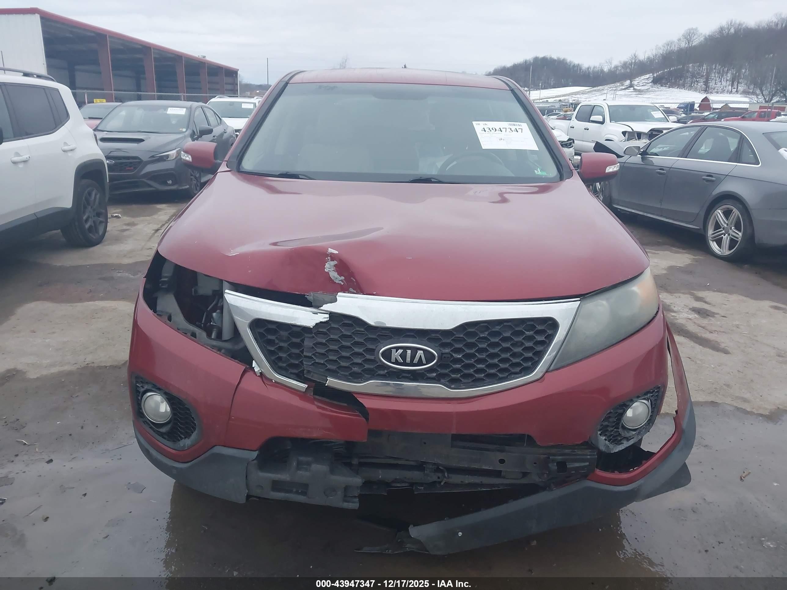2011 Kia Sorento Ex V6 Красный vin: 5XYKUDA22BG022874
