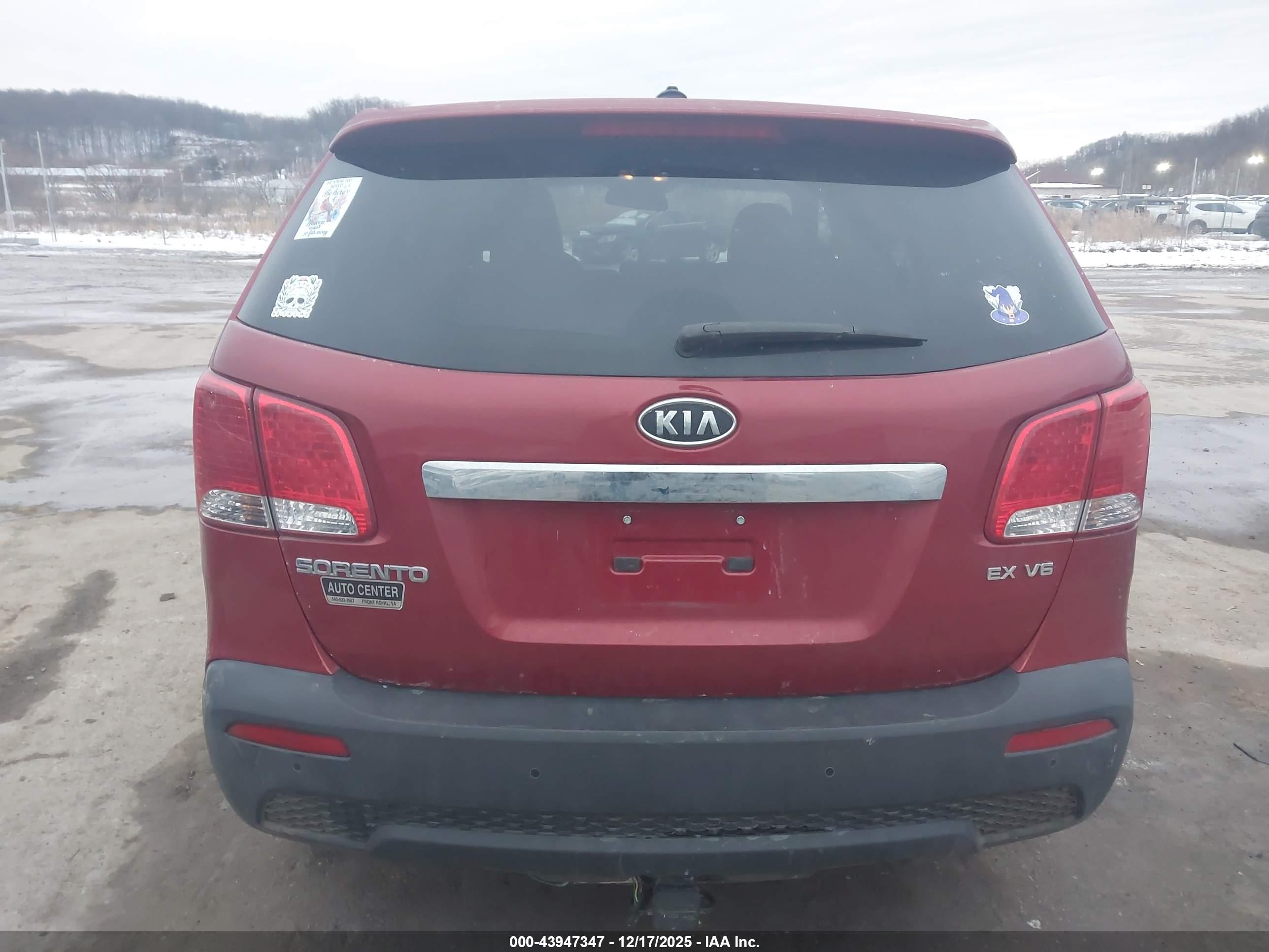 2011 Kia Sorento Ex V6 Красный vin: 5XYKUDA22BG022874