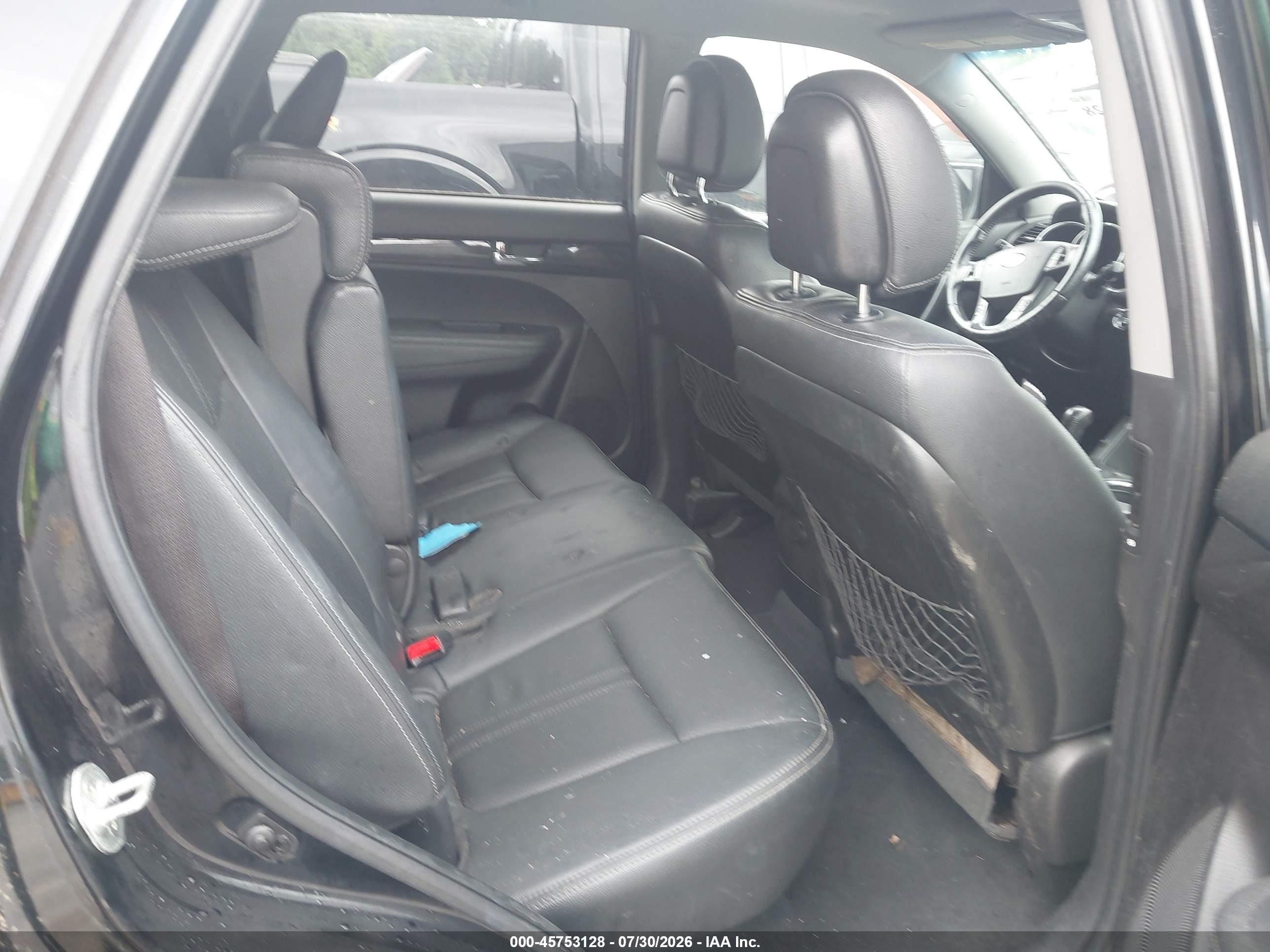 2011 Kia Sorento Ex V6 Black vin: 5XYKUDA22BG086817