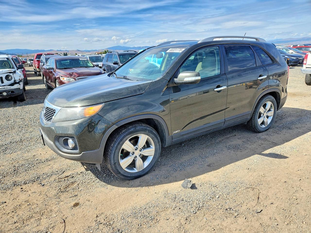 2012 Kia Sorento Ex Green vin: 5XYKUDA22CG199474