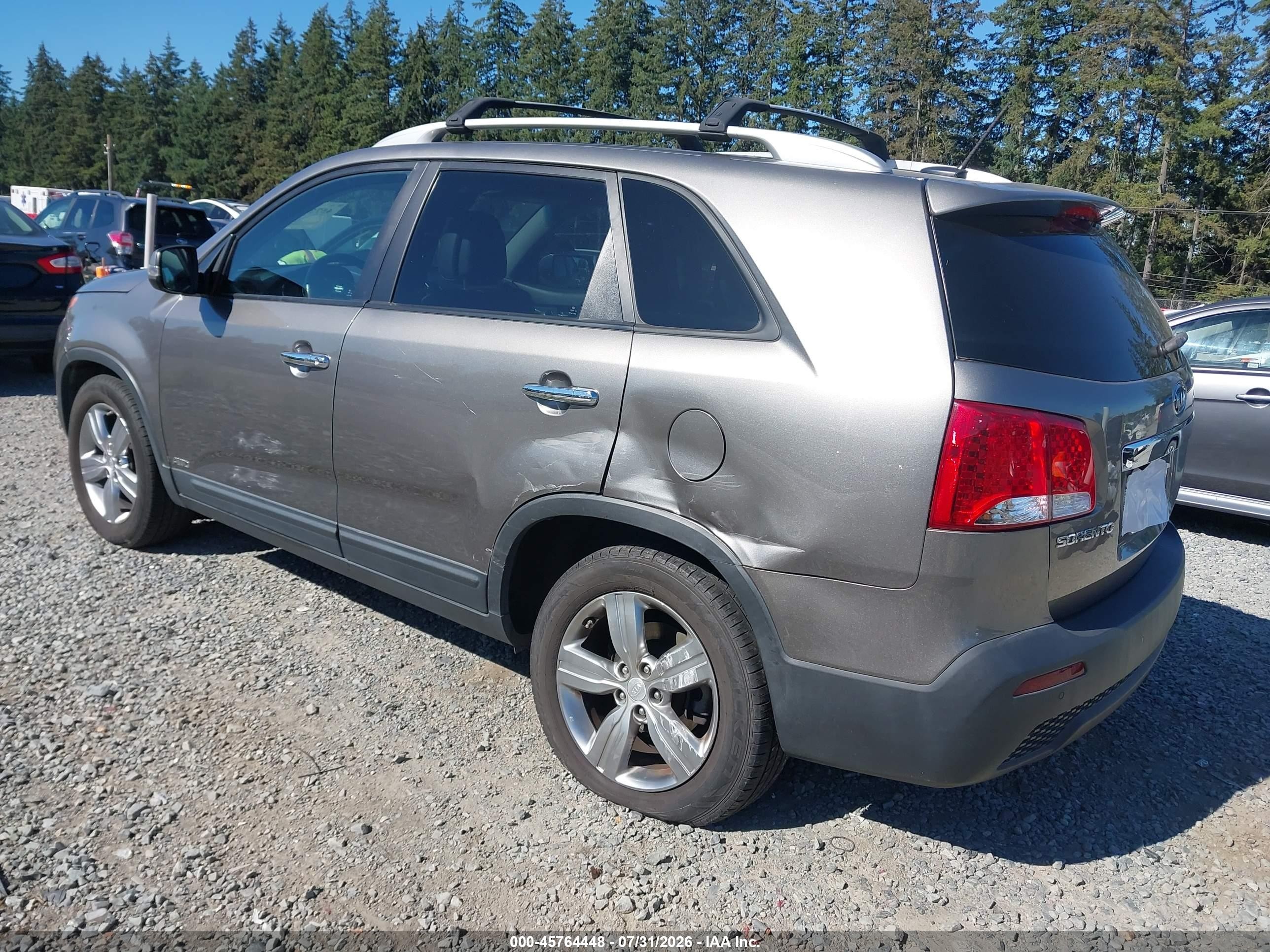2013 Kia Sorento Ex V6 Серый vin: 5XYKUDA22DG373450