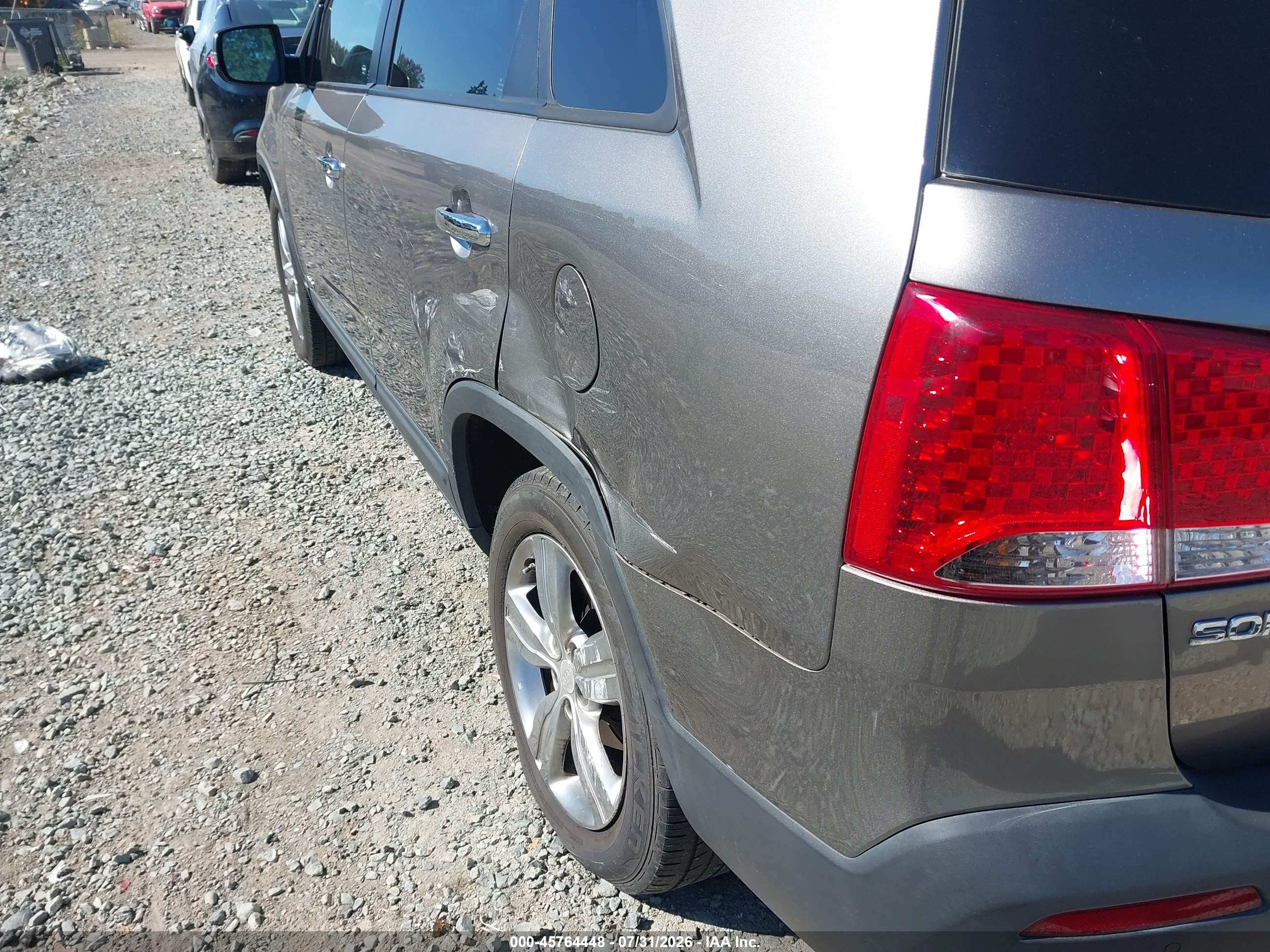 2013 Kia Sorento Ex V6 Серый vin: 5XYKUDA22DG373450