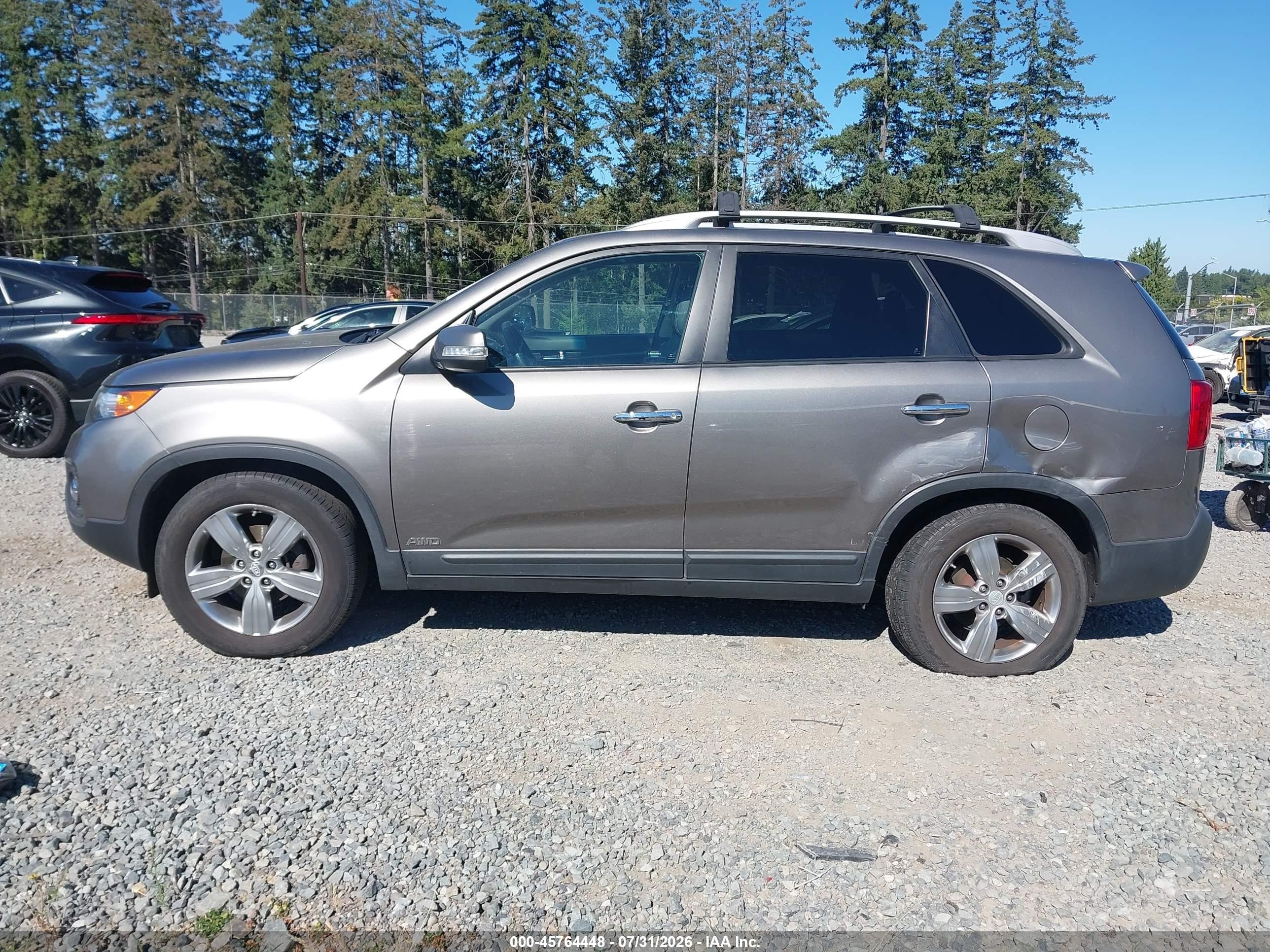 2013 Kia Sorento Ex V6 Серый vin: 5XYKUDA22DG373450