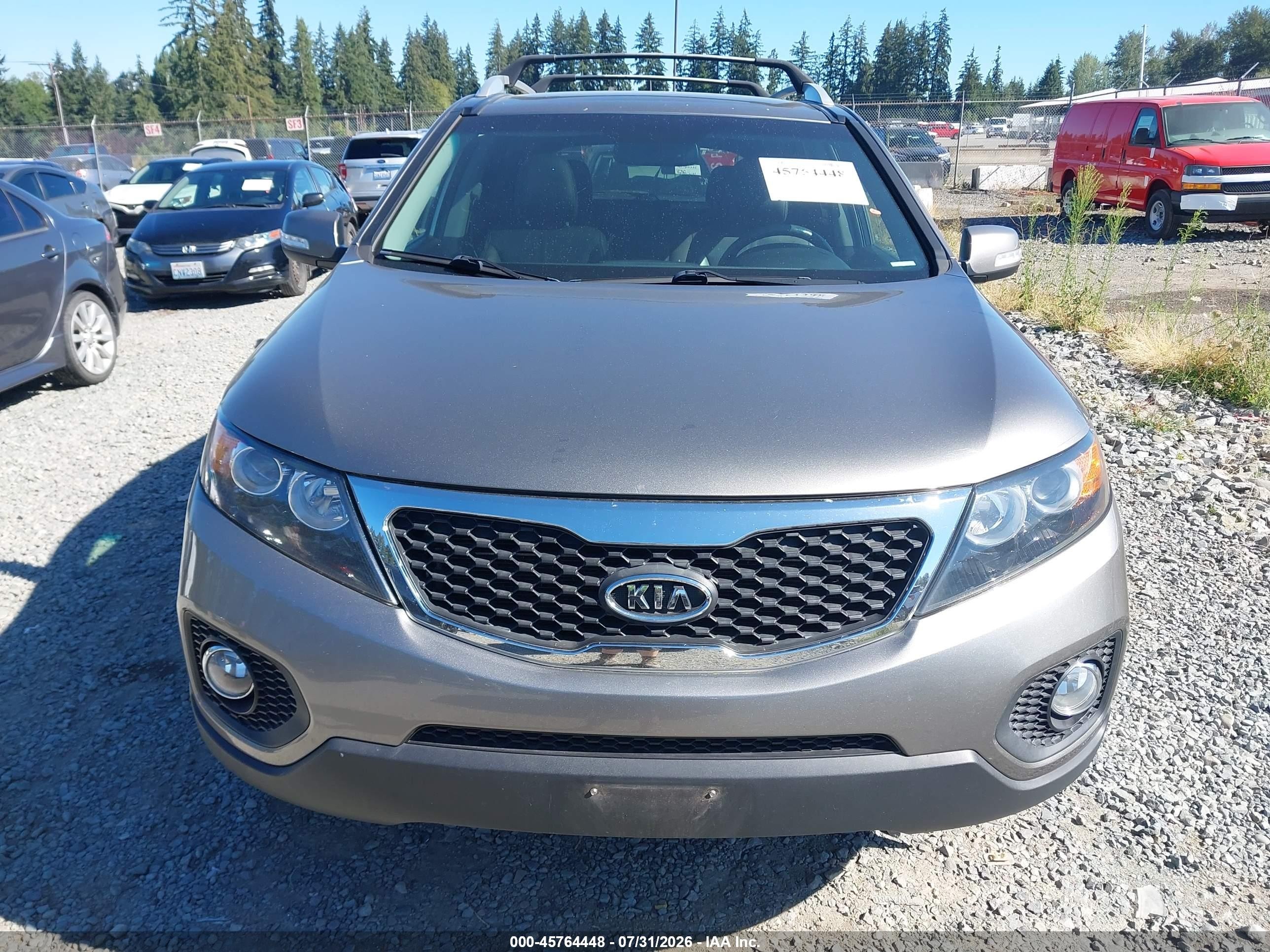 2013 Kia Sorento Ex V6 Серый vin: 5XYKUDA22DG373450