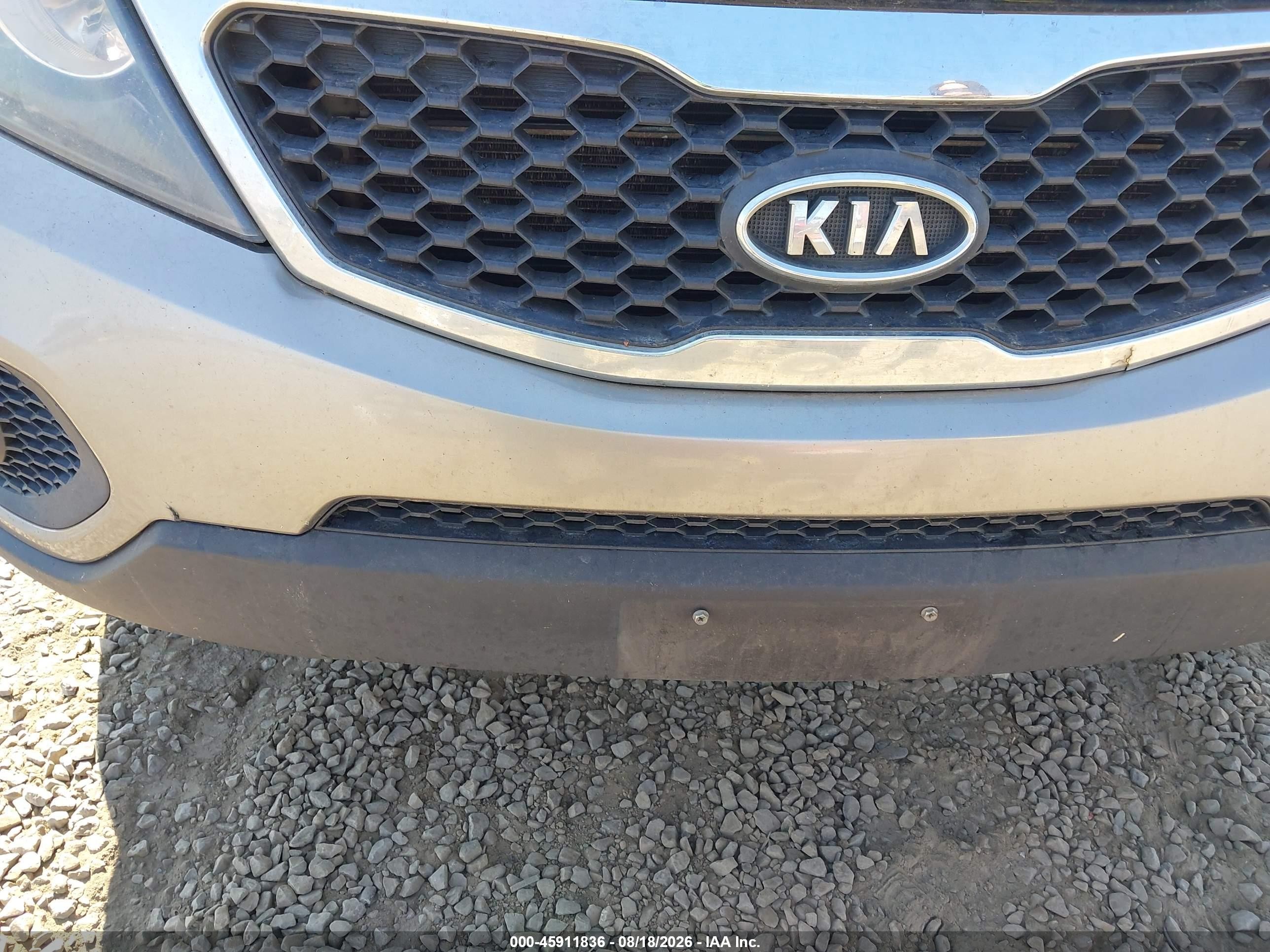 2013 Kia Sorento Ex V6 Серый vin: 5XYKUDA22DG411811