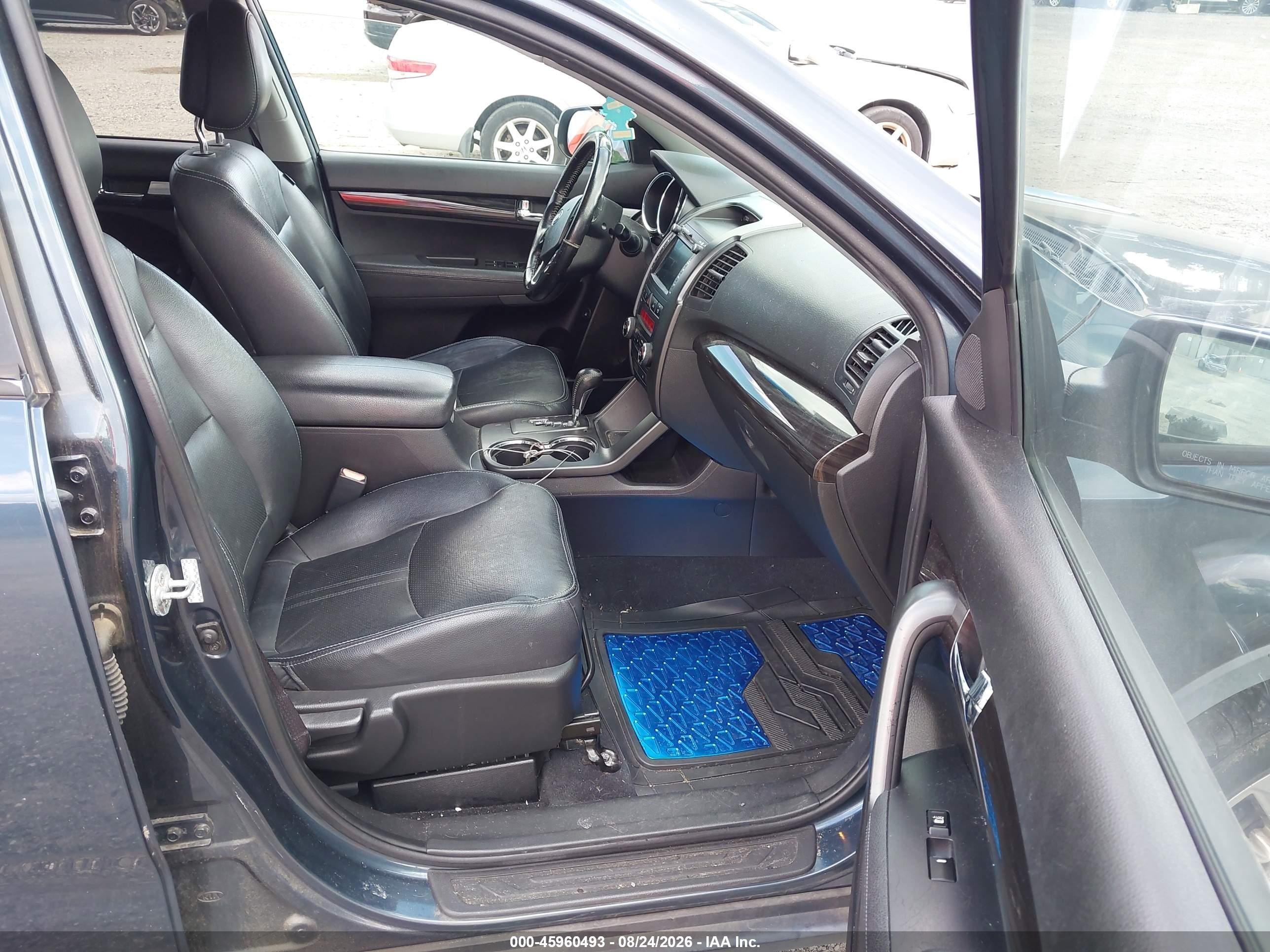 2011 Kia Sorento Ex V6 Blue vin: 5XYKUDA23BG054166