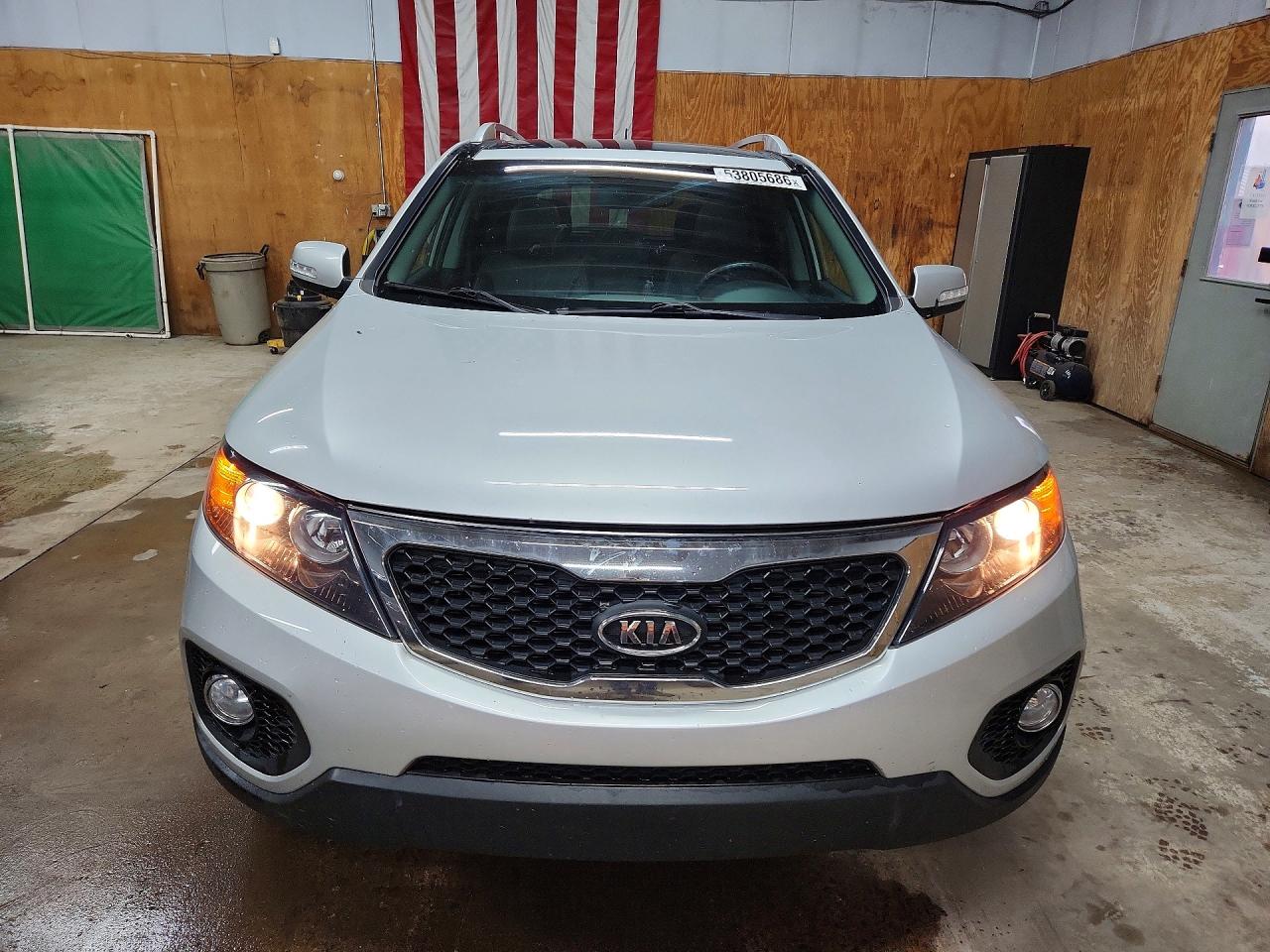 2013 Kia Sorento Ex Silver vin: 5XYKUDA23DG371481