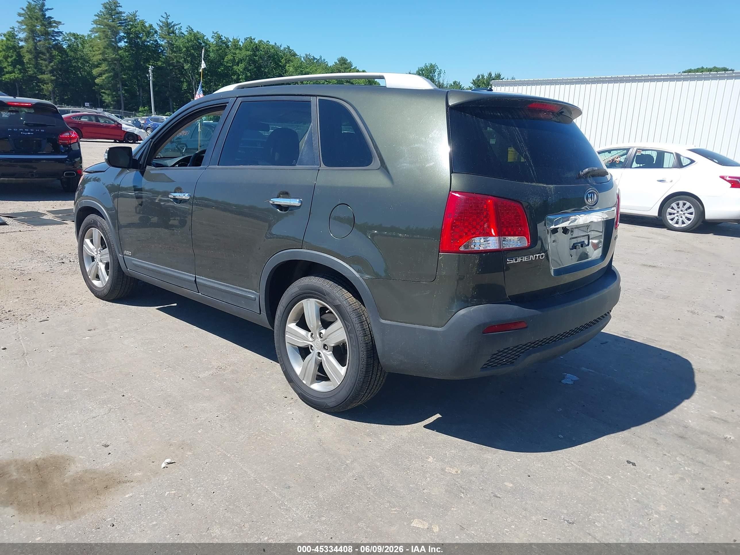 2012 Kia Sorento Ex V6 Green vin: 5XYKUDA24CG196334