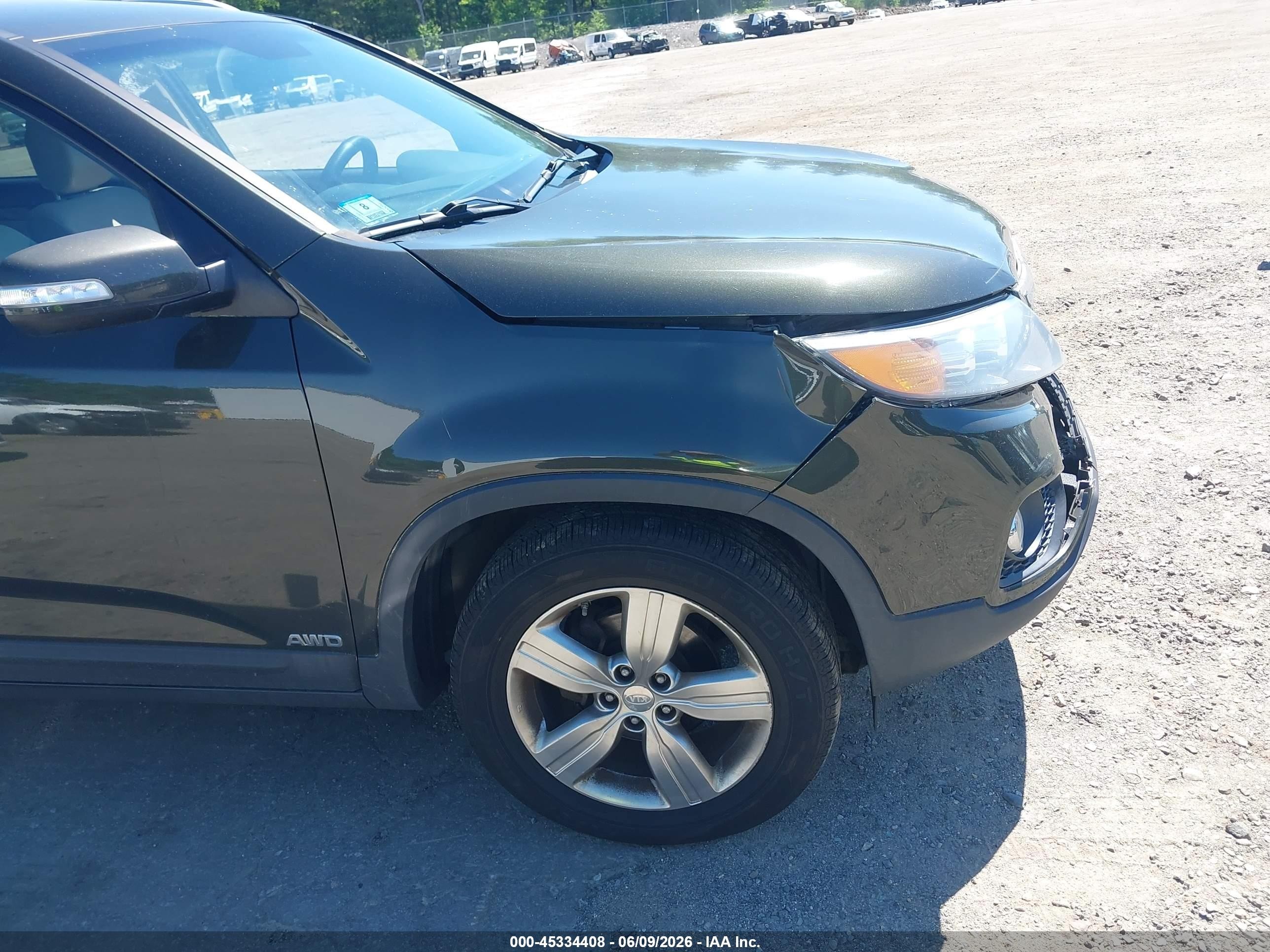 2012 Kia Sorento Ex V6 Green vin: 5XYKUDA24CG196334