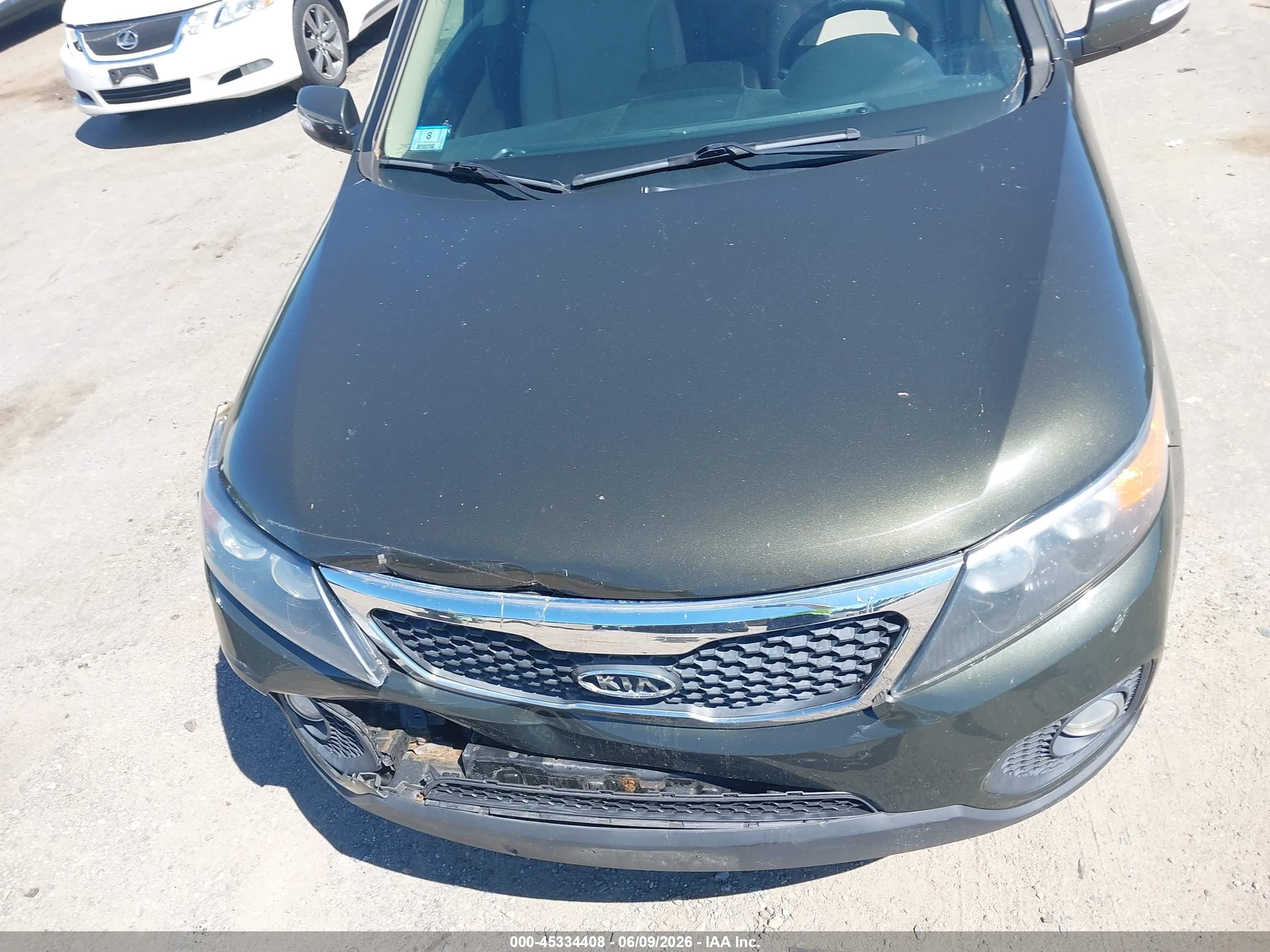 2012 Kia Sorento Ex V6 Green vin: 5XYKUDA24CG196334