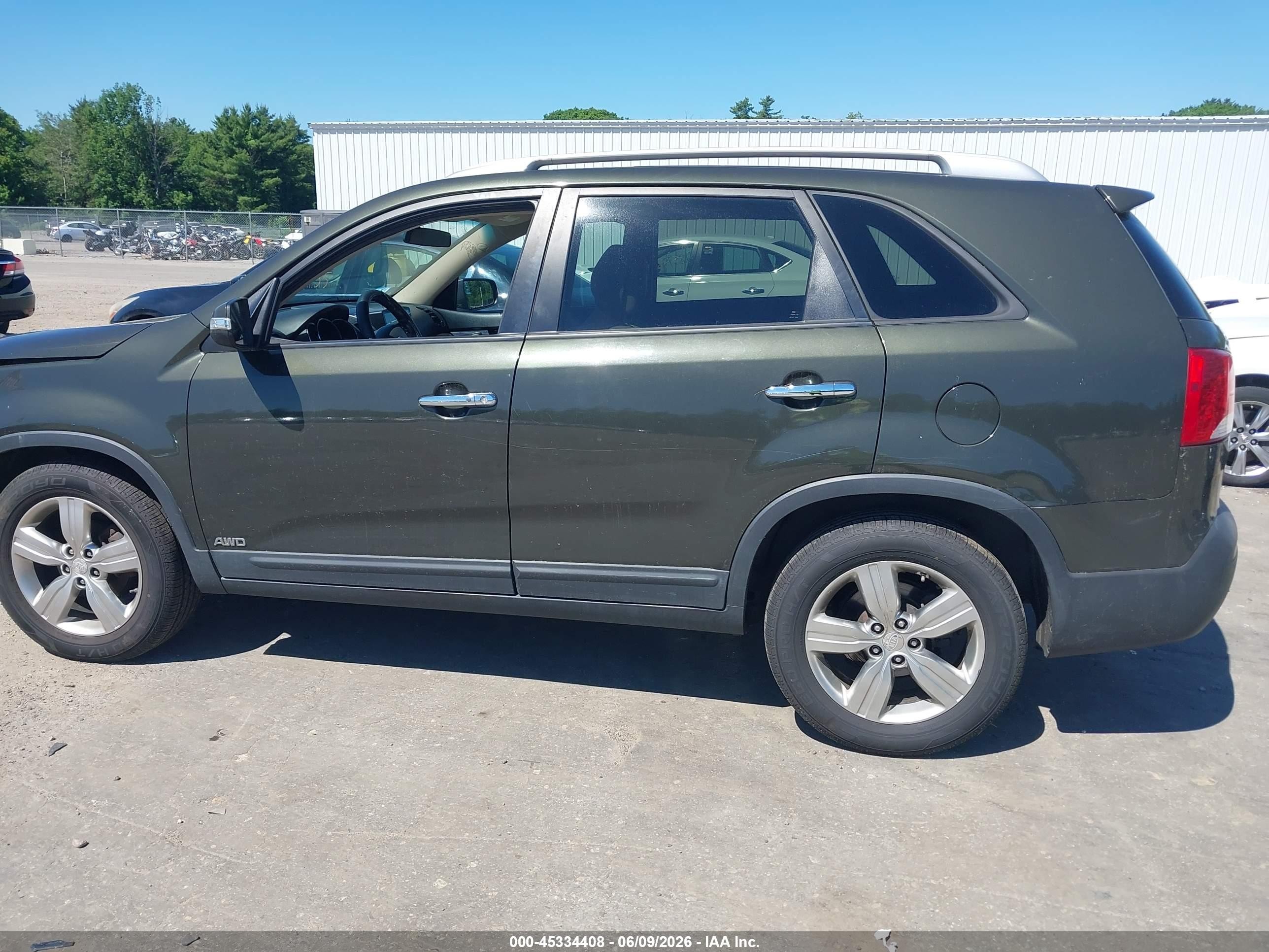 2012 Kia Sorento Ex V6 Green vin: 5XYKUDA24CG196334