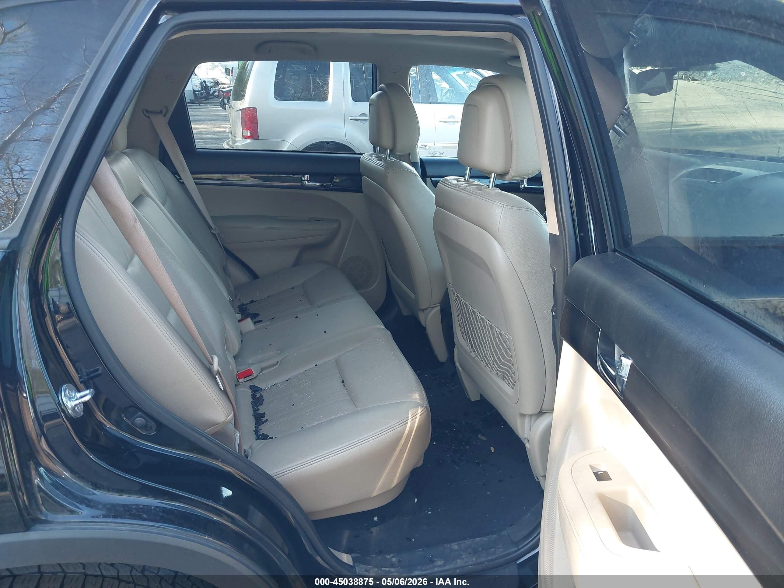 2012 Kia Sorento Ex V6 Black vin: 5XYKUDA24CG240638