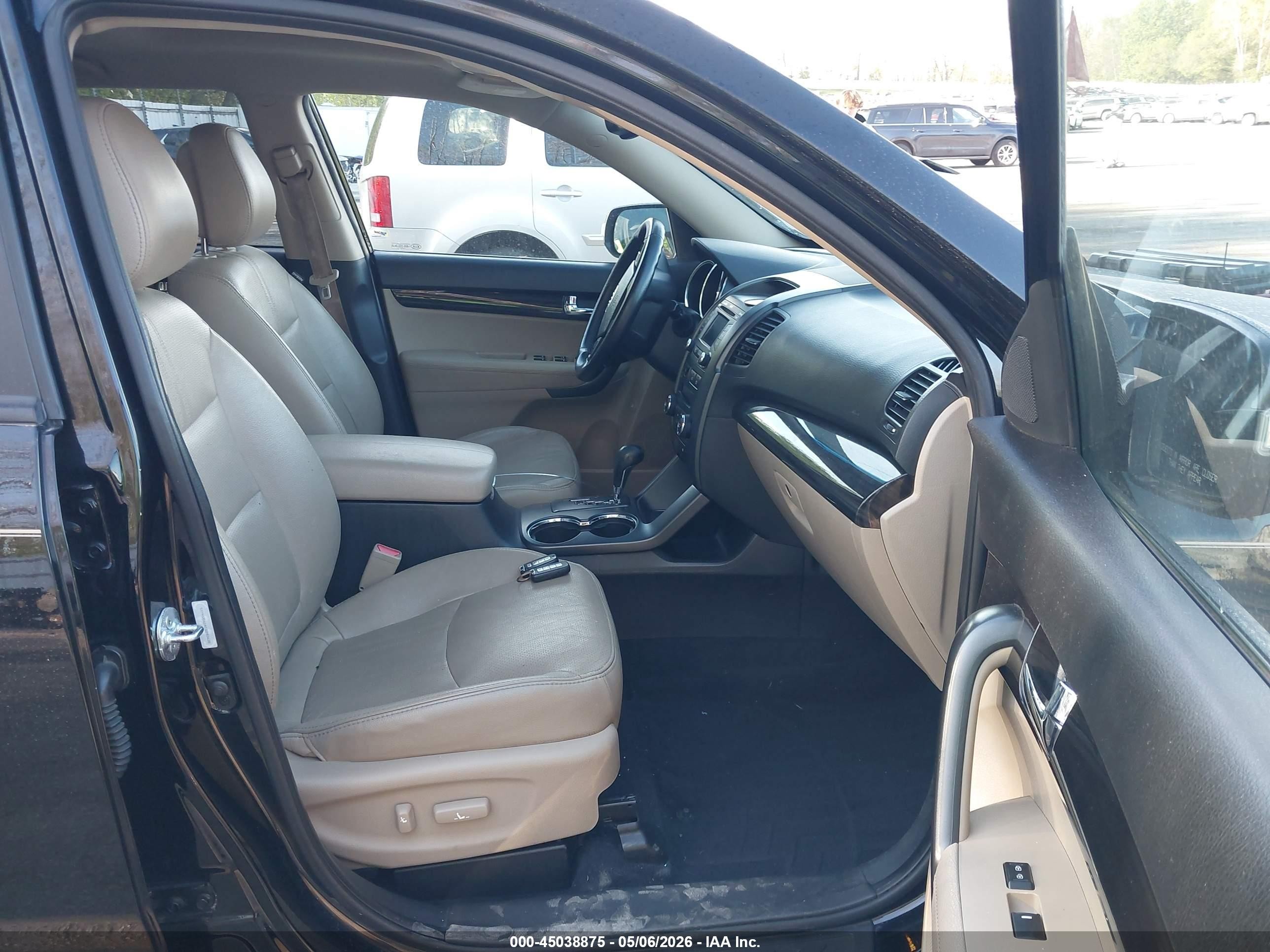 2012 Kia Sorento Ex V6 Black vin: 5XYKUDA24CG240638