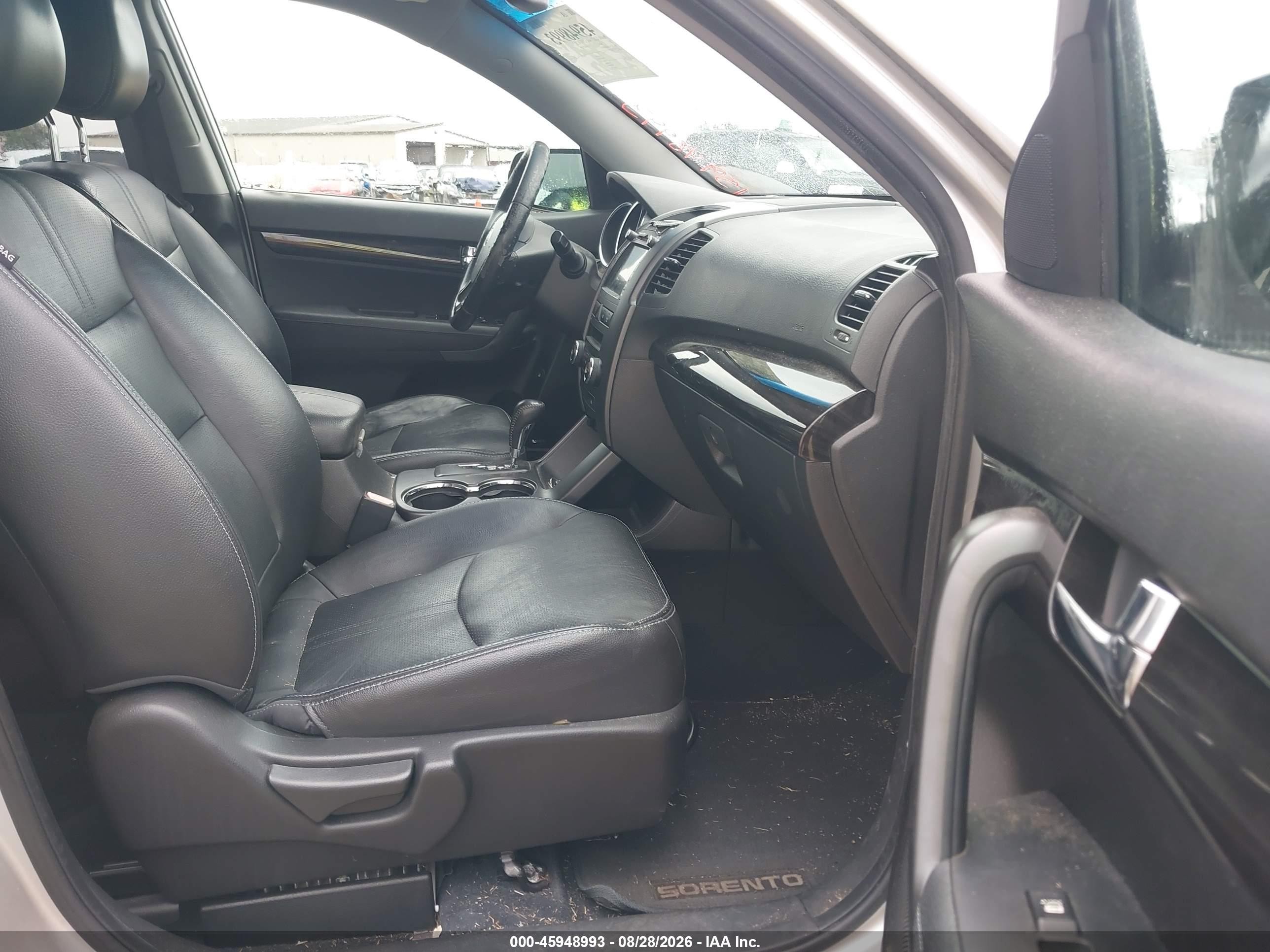 2011 Kia Sorento Ex V6 Silver vin: 5XYKUDA25BG084771