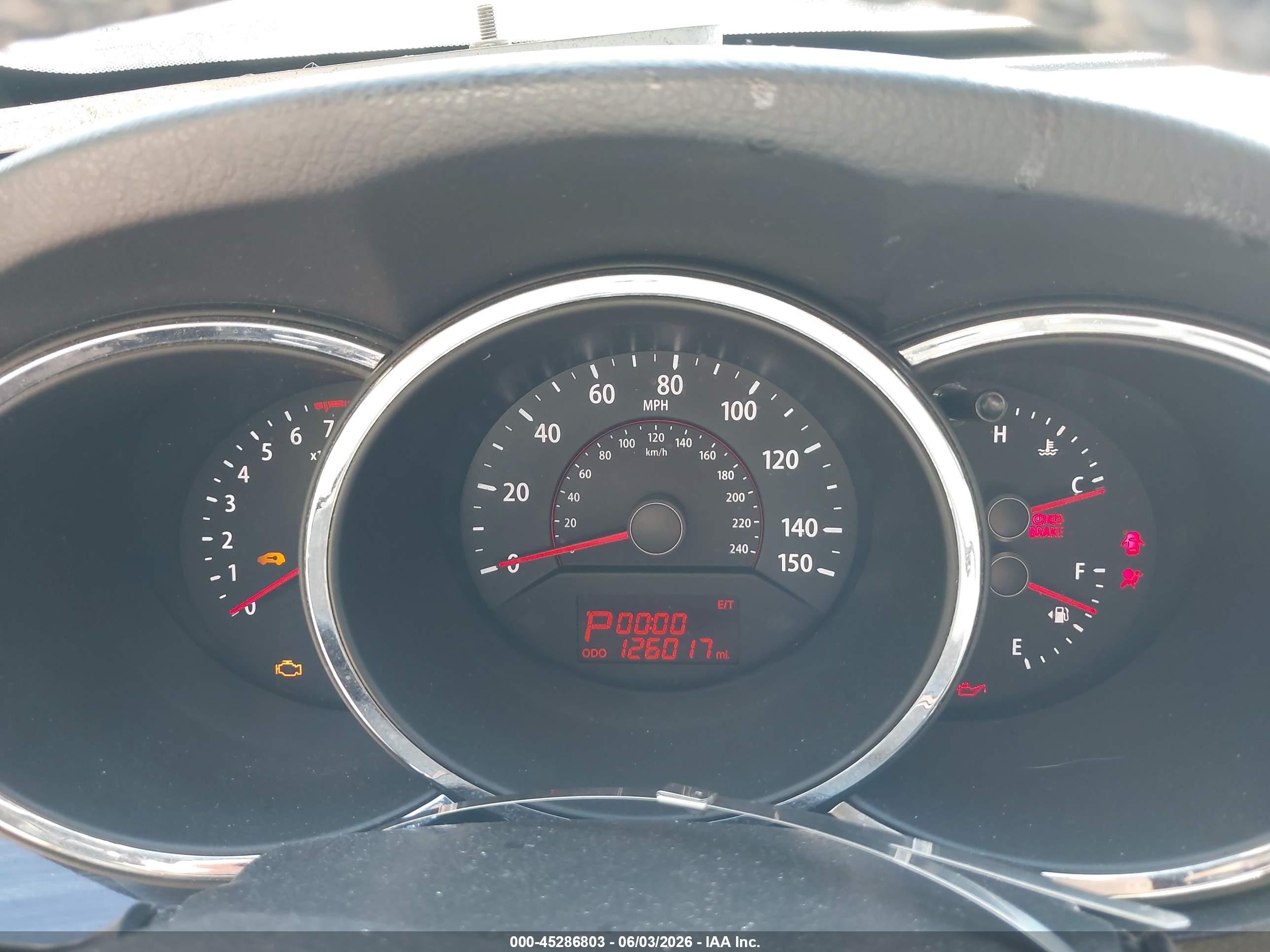 2011 Kia Sorento Ex V6 Purple vin: 5XYKUDA25BG101455