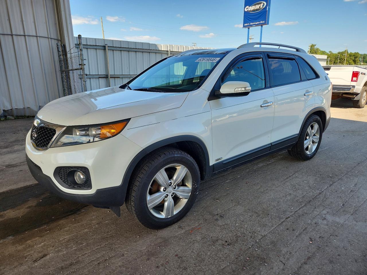 2012 Kia Sorento Ex White vin: 5XYKUDA25CG244746