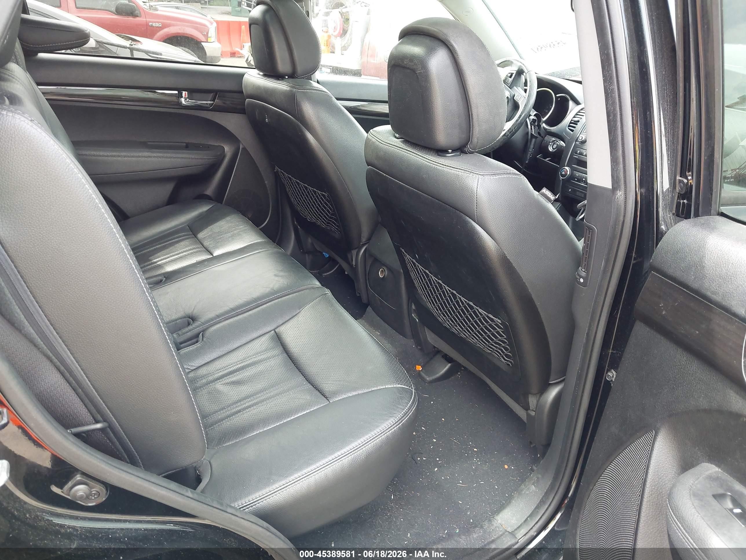 2012 Kia Sorento Ex V6 Black vin: 5XYKUDA26CG236512