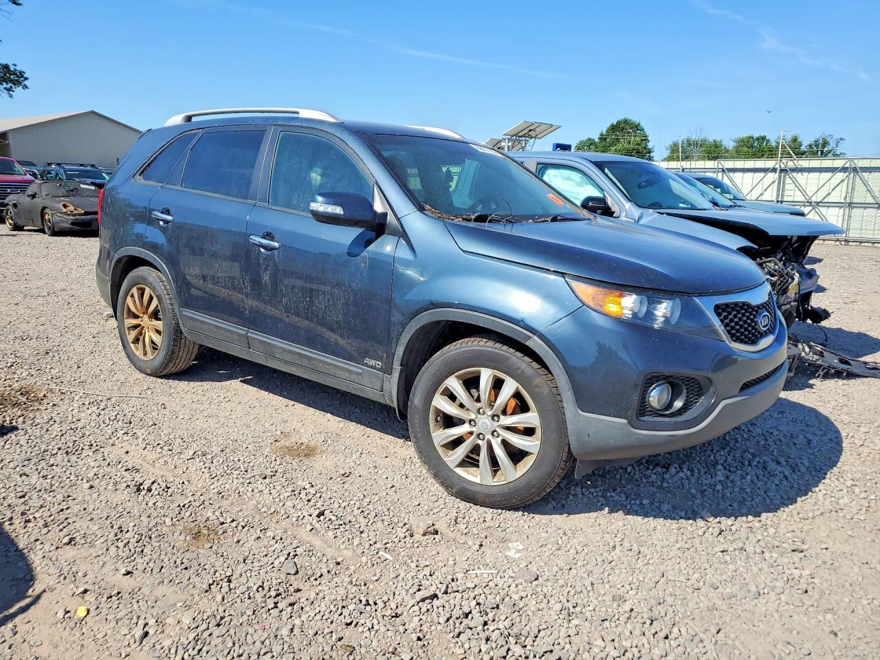 2011 Kia Sorento Ex Blue vin: 5XYKUDA27BG062805