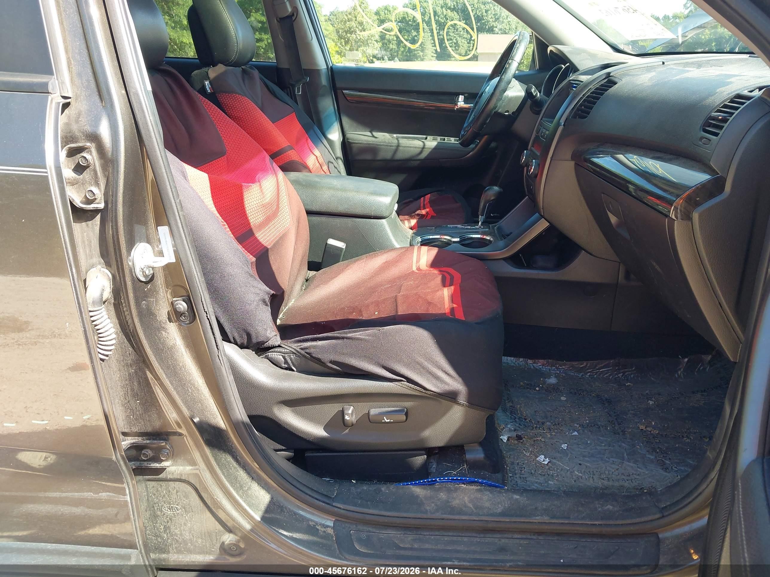 2012 Kia Sorento Ex V6 Brown vin: 5XYKUDA27CG278770
