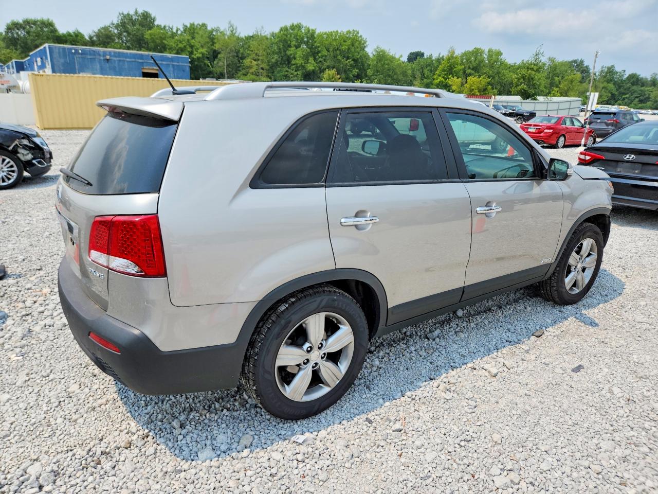 2013 Kia Sorento Ex Silver vin: 5XYKUDA27DG384394