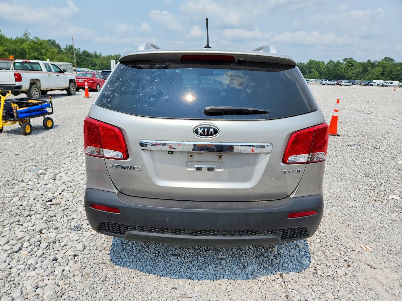2013 Kia Sorento Ex Silver vin: 5XYKUDA27DG384394