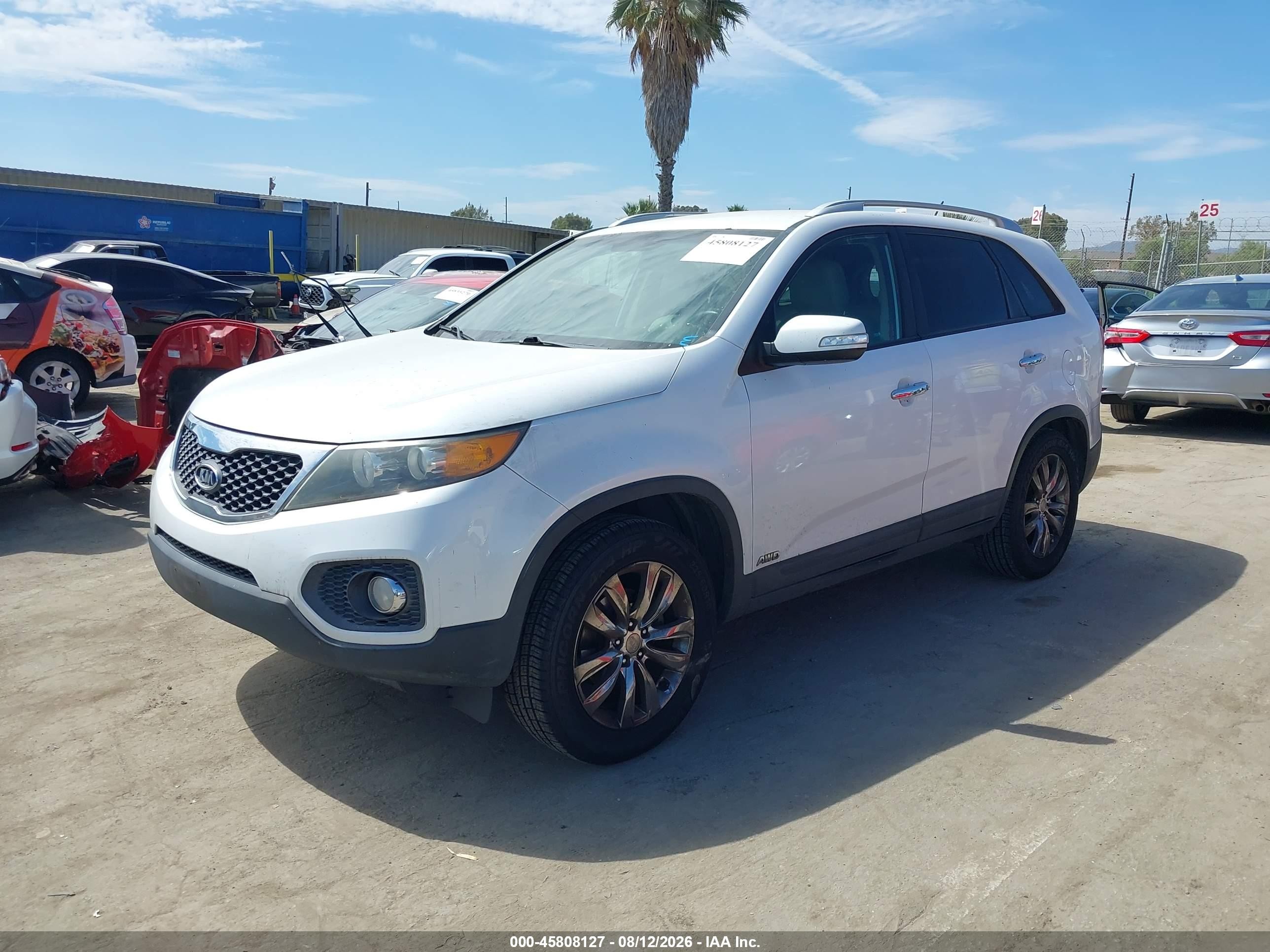 2011 Kia Sorento Ex V6 Белый vin: 5XYKUDA28BG055250