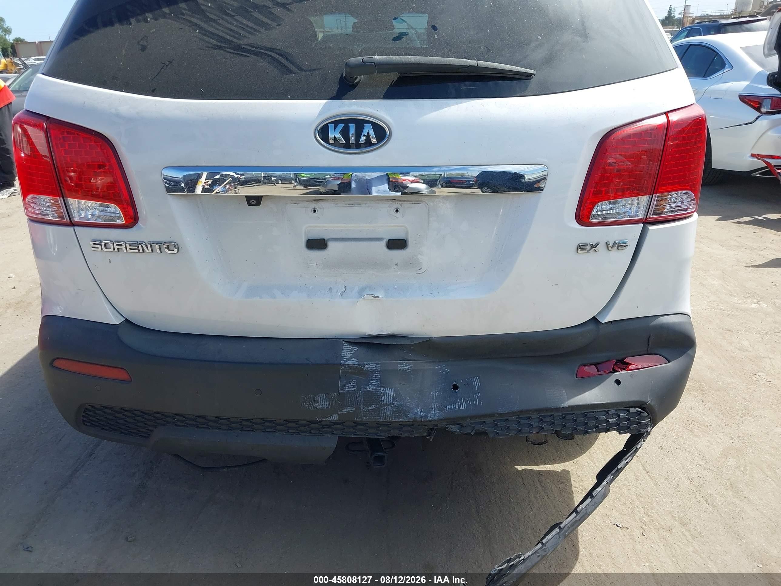 2011 Kia Sorento Ex V6 Белый vin: 5XYKUDA28BG055250