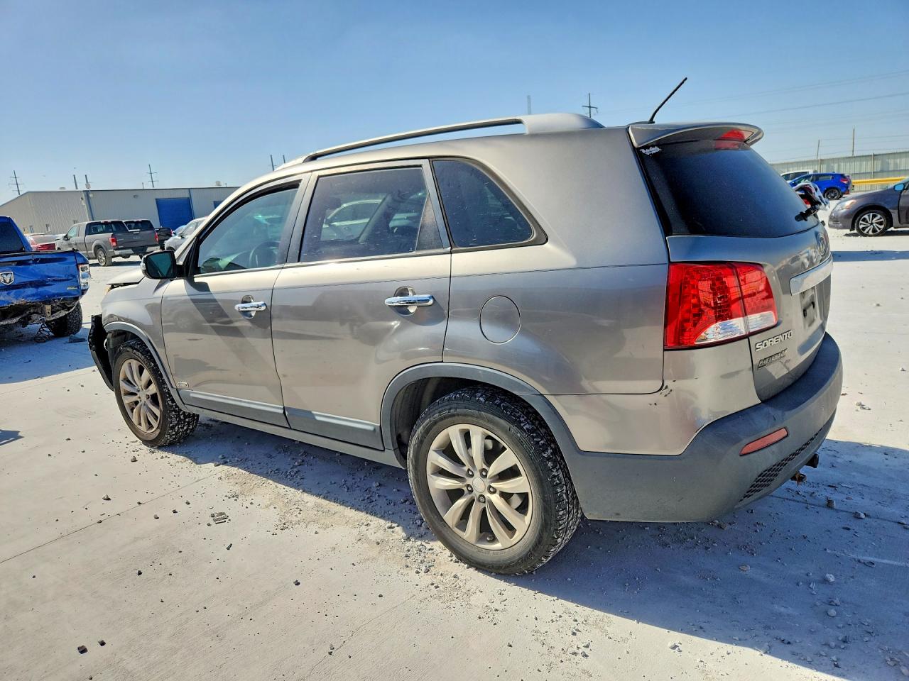 2011 Kia Sorento Ex Gray vin: 5XYKUDA28BG060058