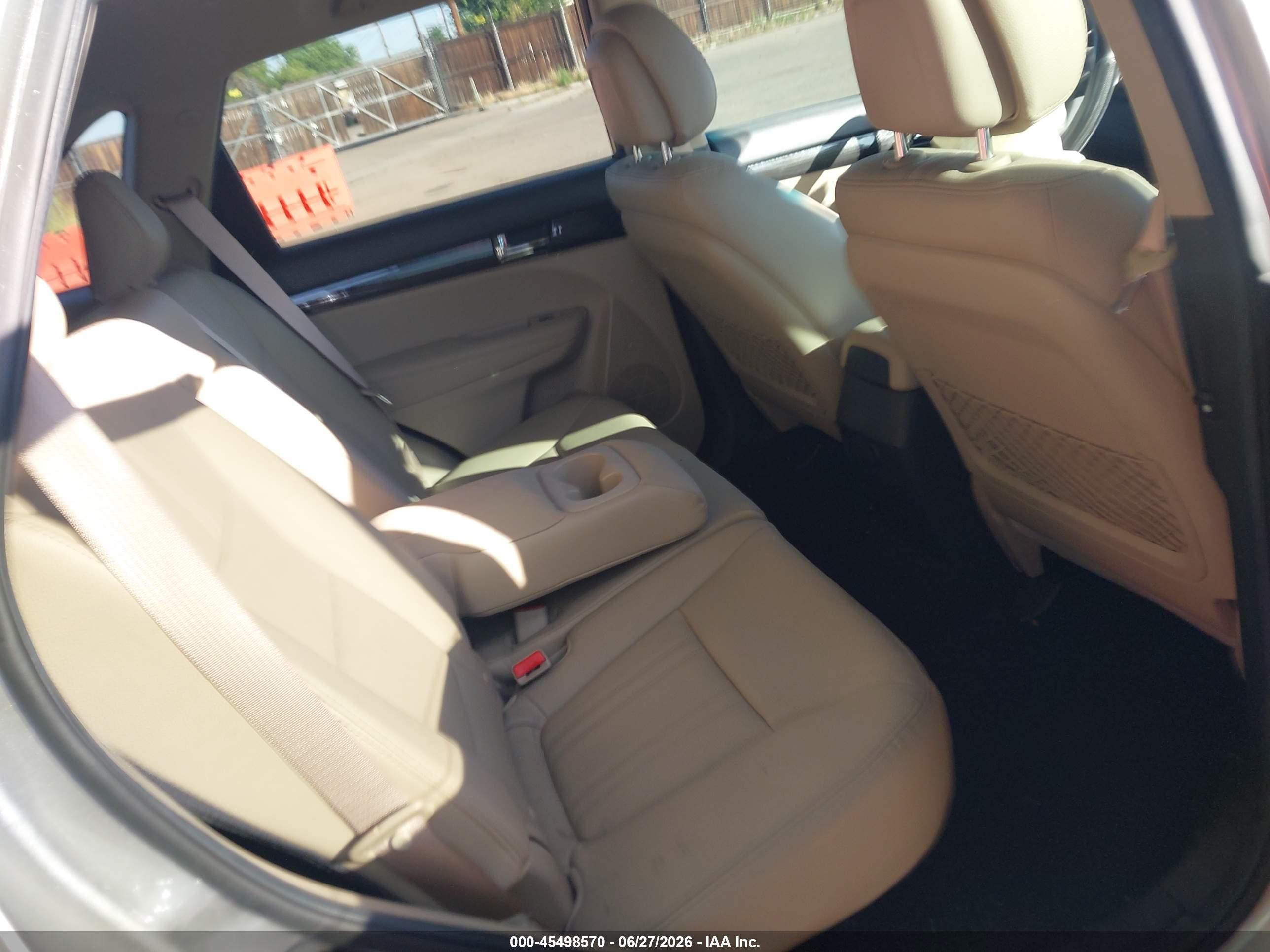 2013 Kia Sorento Ex V6 Gray vin: 5XYKUDA28DG349671