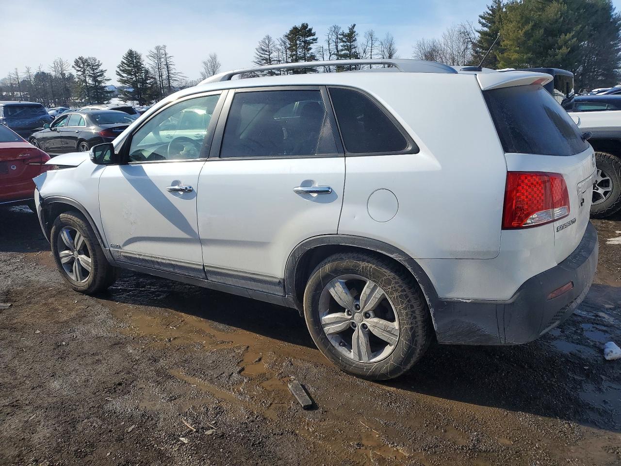 2013 Kia Sorento Ex White vin: 5XYKUDA28DG358824