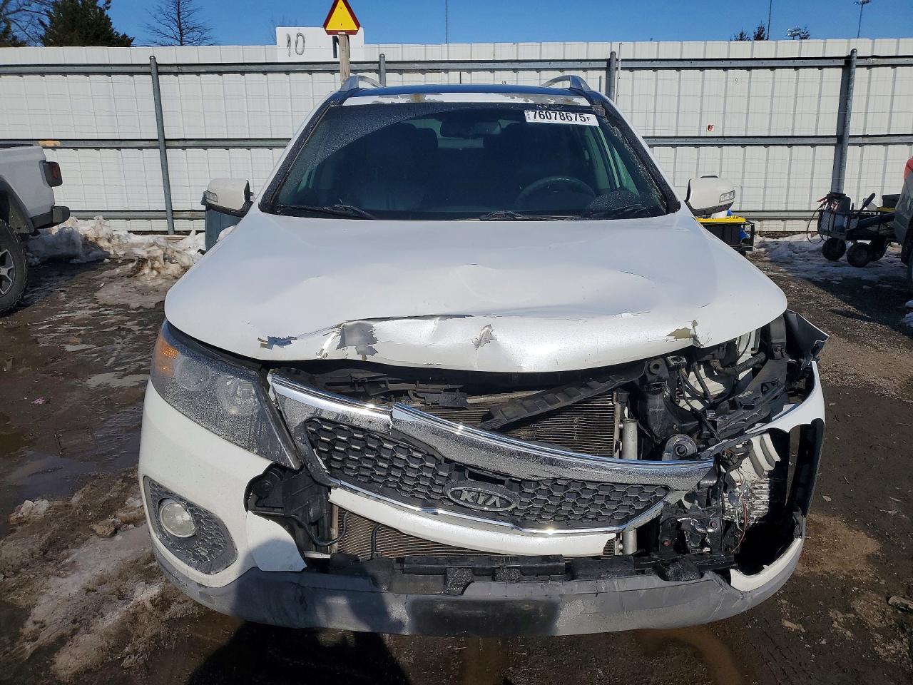 2013 Kia Sorento Ex White vin: 5XYKUDA28DG358824