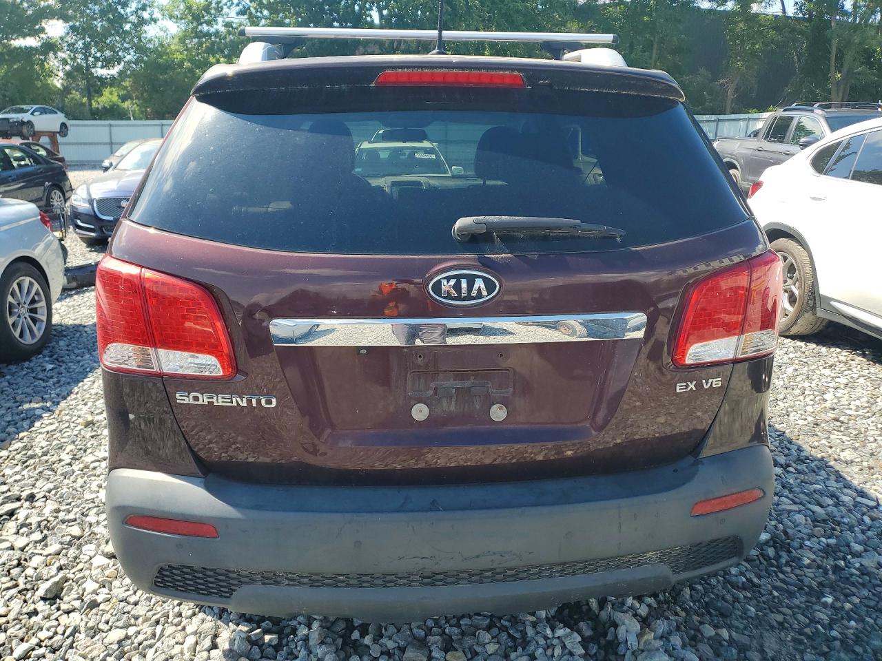 2013 Kia Sorento Ex Burgundy vin: 5XYKUDA28DG362615