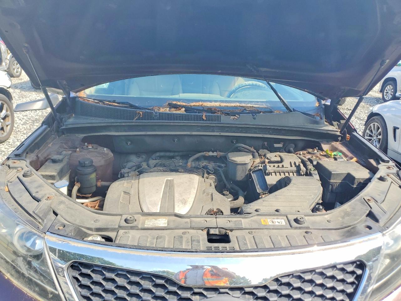 2013 Kia Sorento Ex Burgundy vin: 5XYKUDA28DG362615