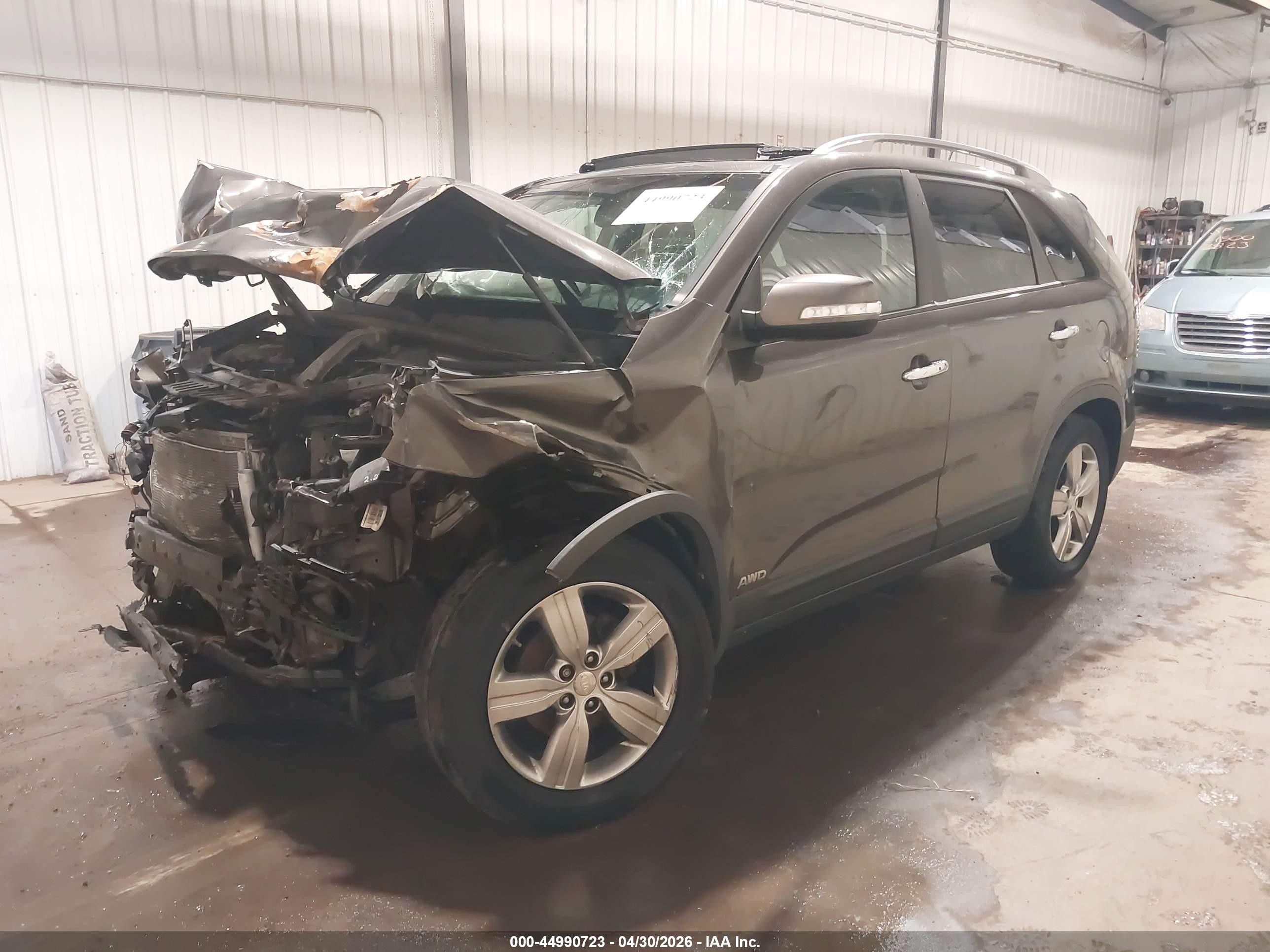 2013 Kia Sorento Ex V6 Серый vin: 5XYKUDA28DG394271