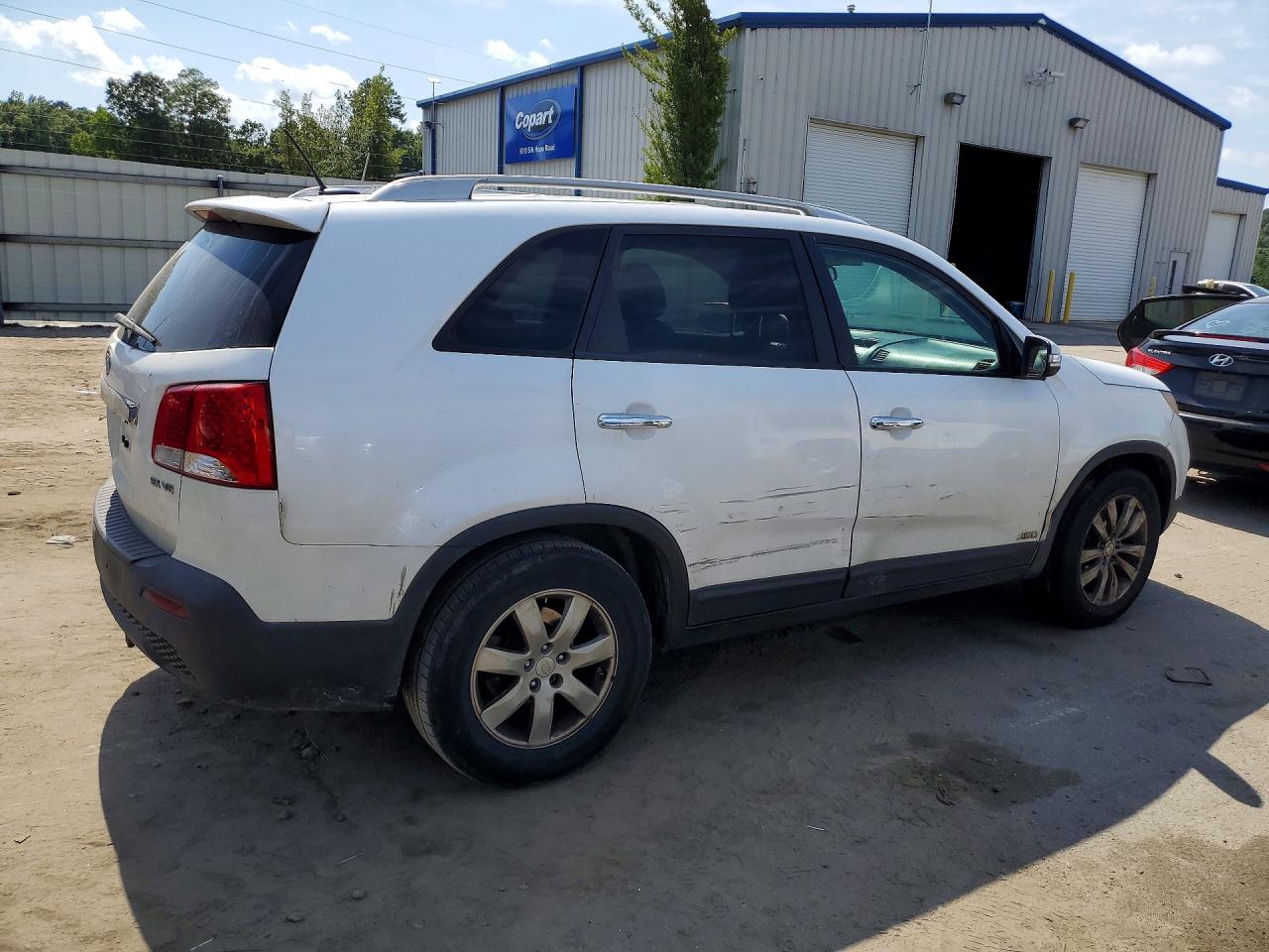 2011 Kia Sorento Ex White vin: 5XYKUDA29BG153851