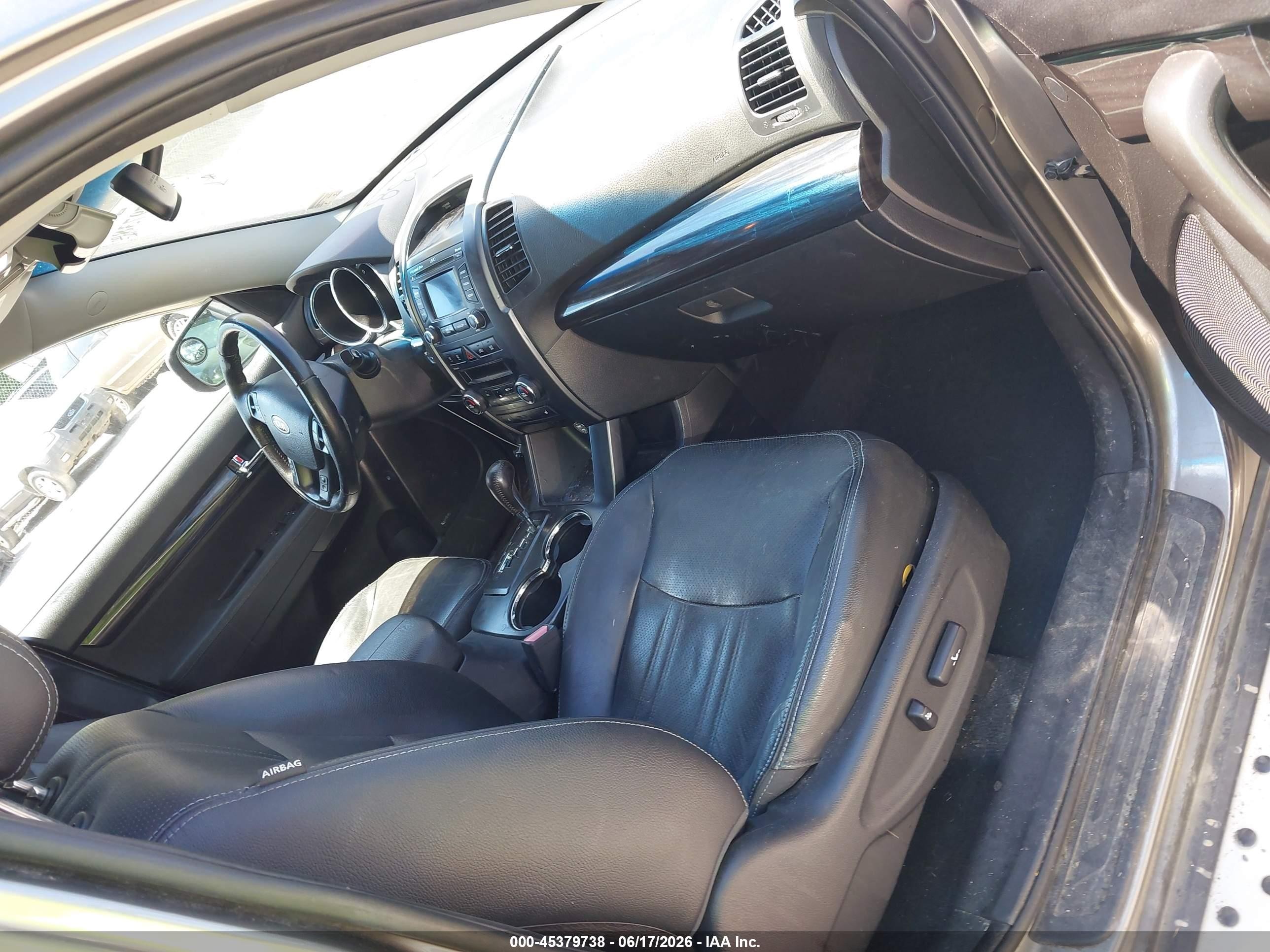 2012 Kia Sorento Ex V6 Gray vin: 5XYKUDA29CG205920