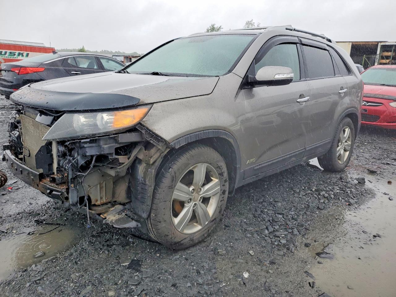 2012 Kia Sorento Ex Gray vin: 5XYKUDA29CG288846