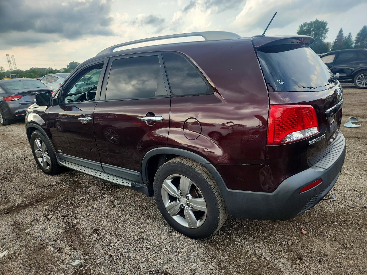 2012 Kia Sorento Ex Burgundy vin: 5XYKUDA29CG303006