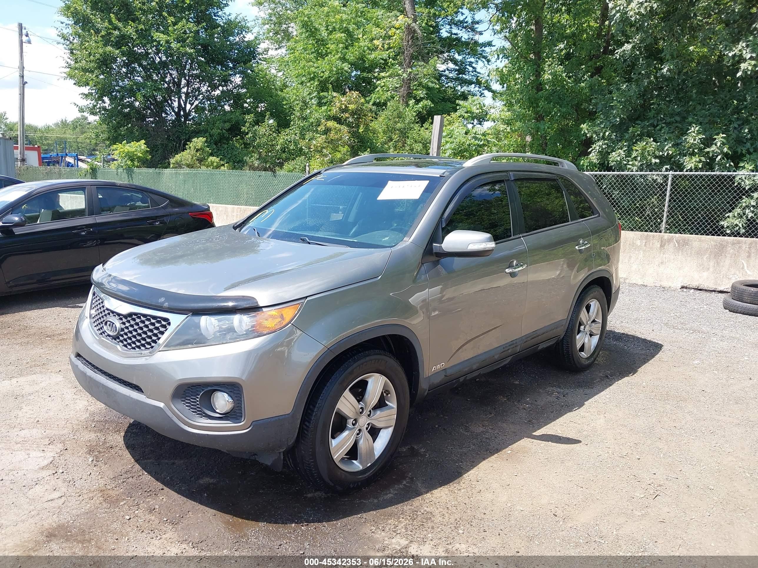 2013 Kia Sorento Ex V6 Gold vin: 5XYKUDA29DG319711