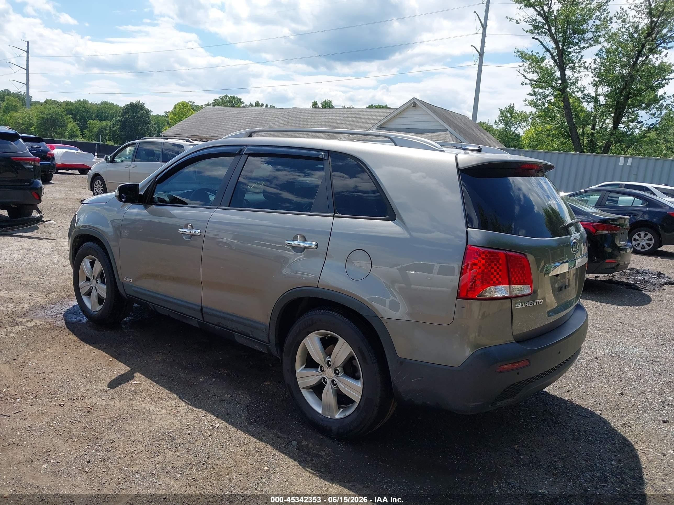2013 Kia Sorento Ex V6 Gold vin: 5XYKUDA29DG319711