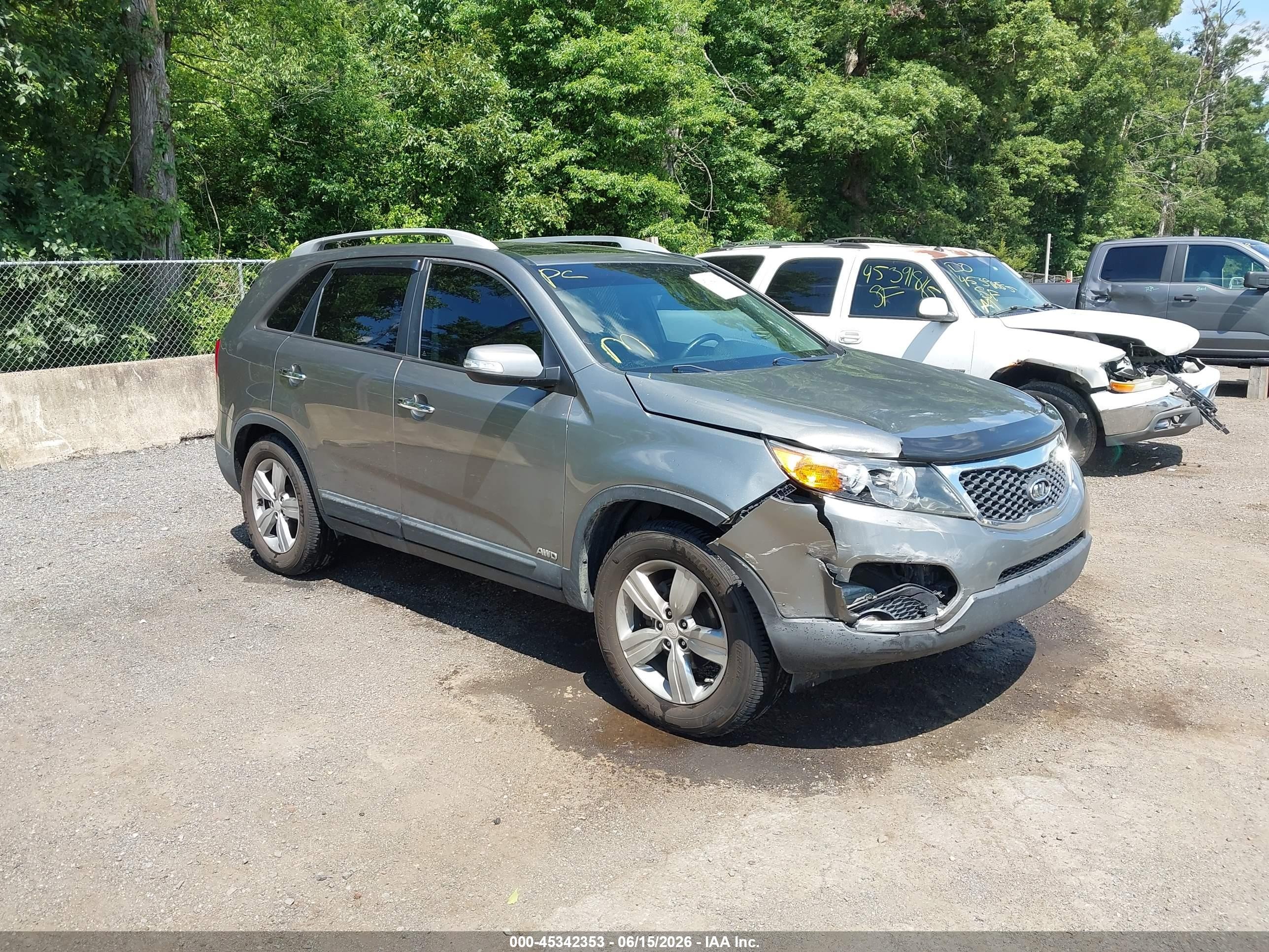 2013 Kia Sorento Ex V6 Gold vin: 5XYKUDA29DG319711