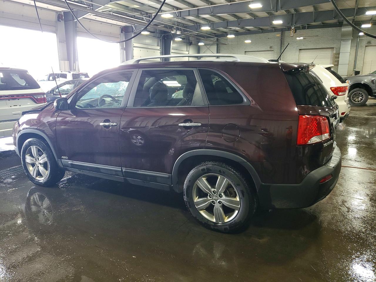 2013 Kia Sorento Ex Burgundy vin: 5XYKUDA29DG403592