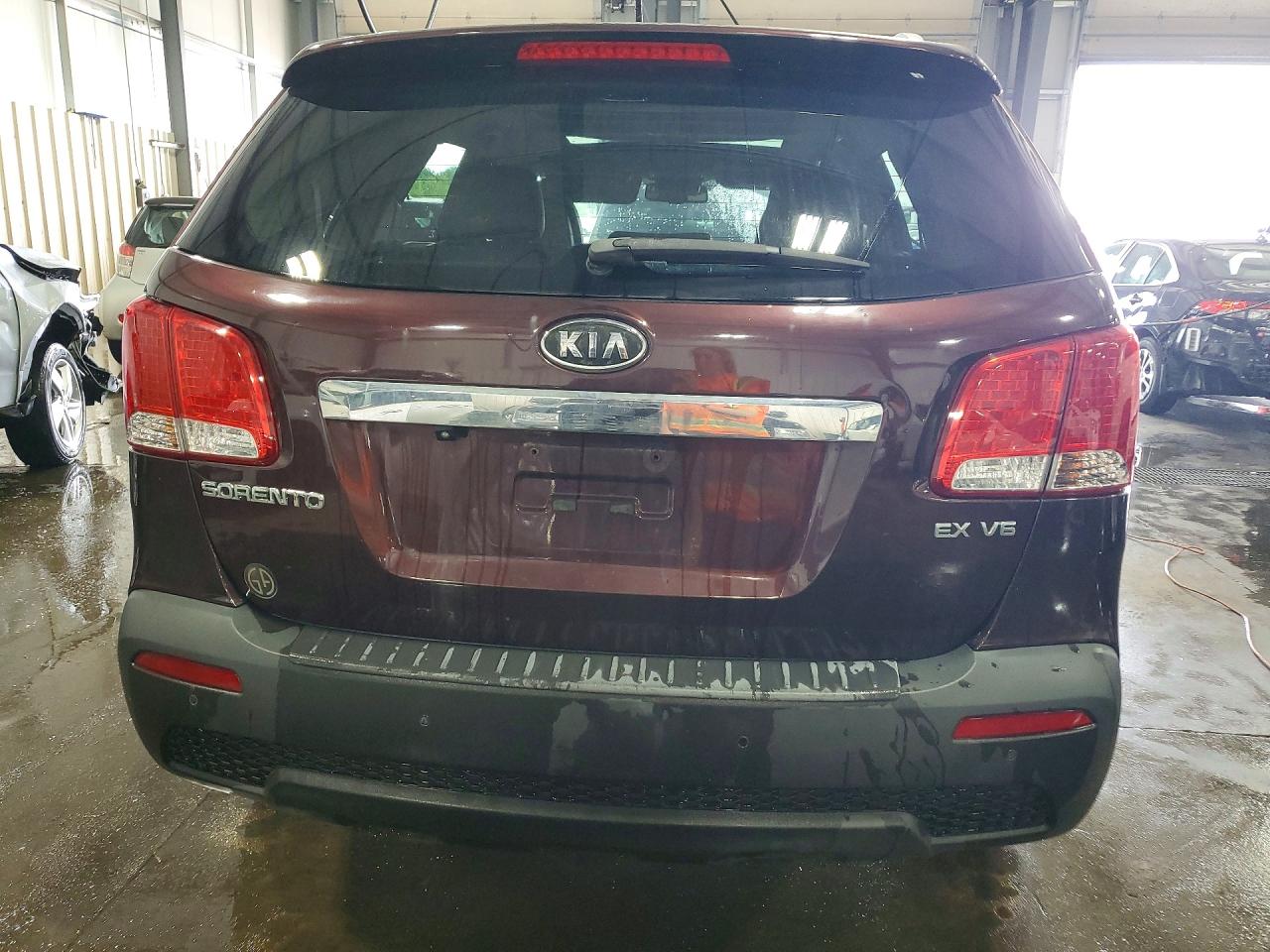 2013 Kia Sorento Ex Burgundy vin: 5XYKUDA29DG403592