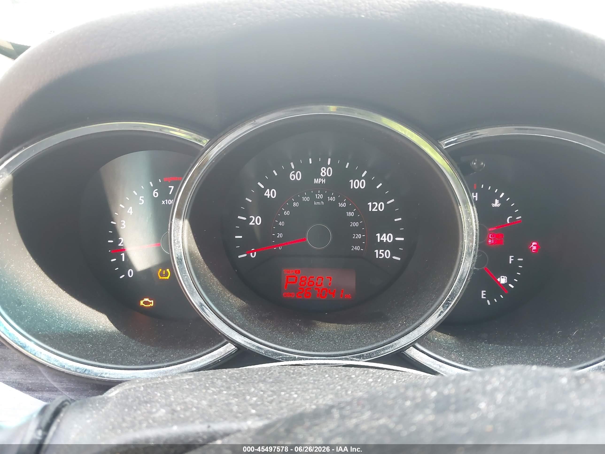 2013 Kia Sorento Ex V6 White vin: 5XYKUDA29DG413300