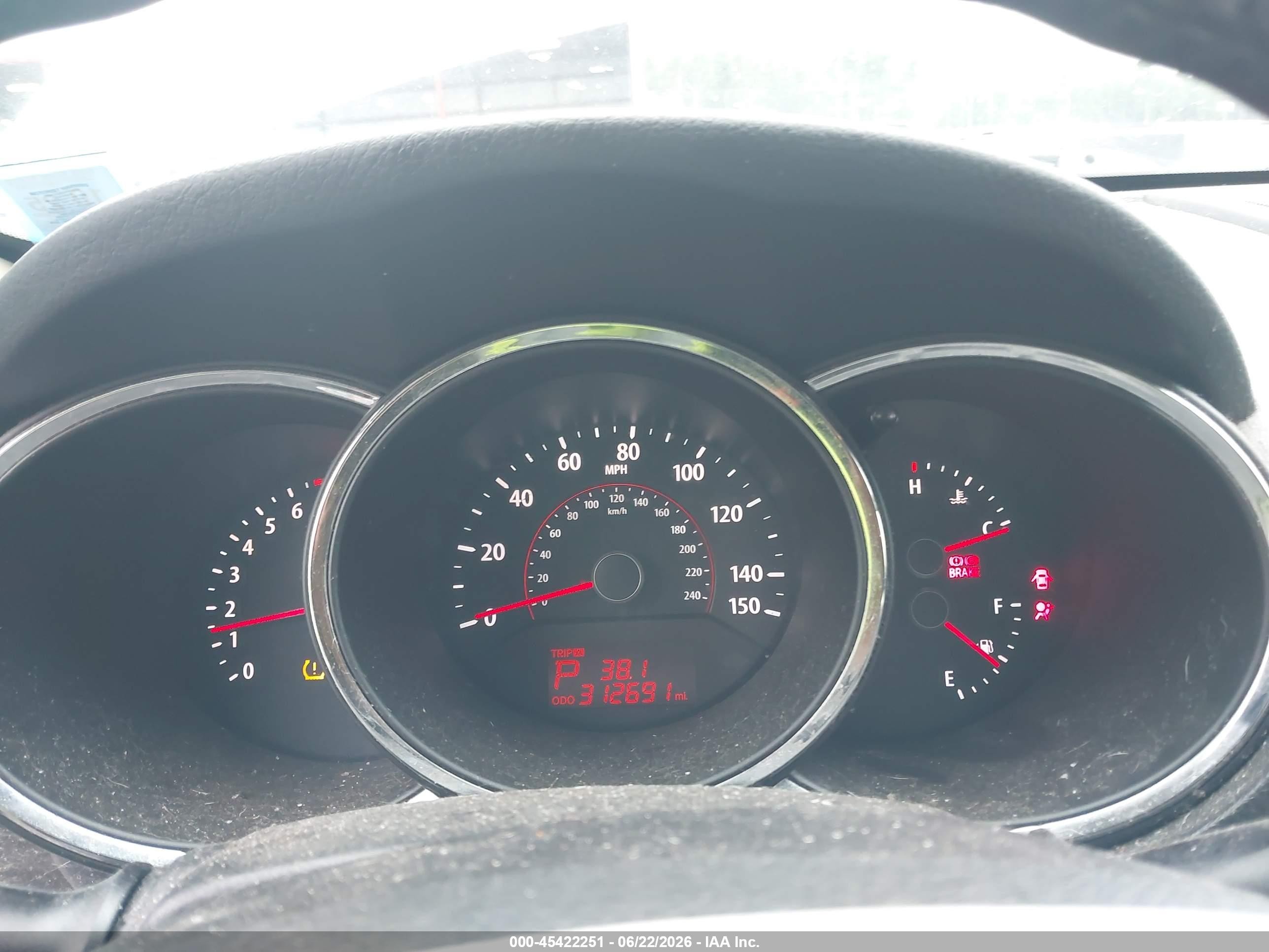 2011 Kia Sorento Ex V6 White vin: 5XYKUDA2XBG036666