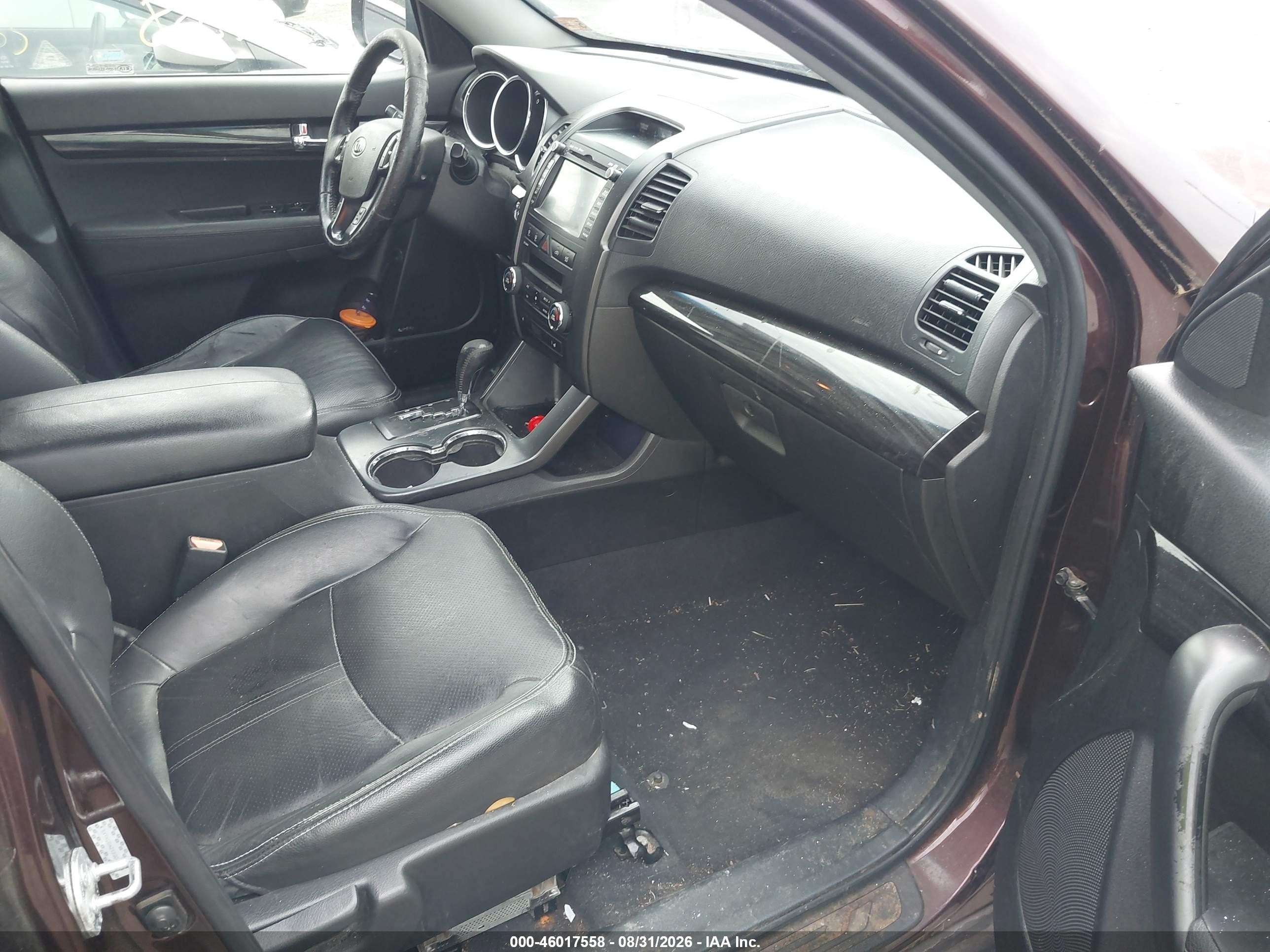 2011 Kia Sorento Ex V6 Burgundy vin: 5XYKUDA2XBG037669
