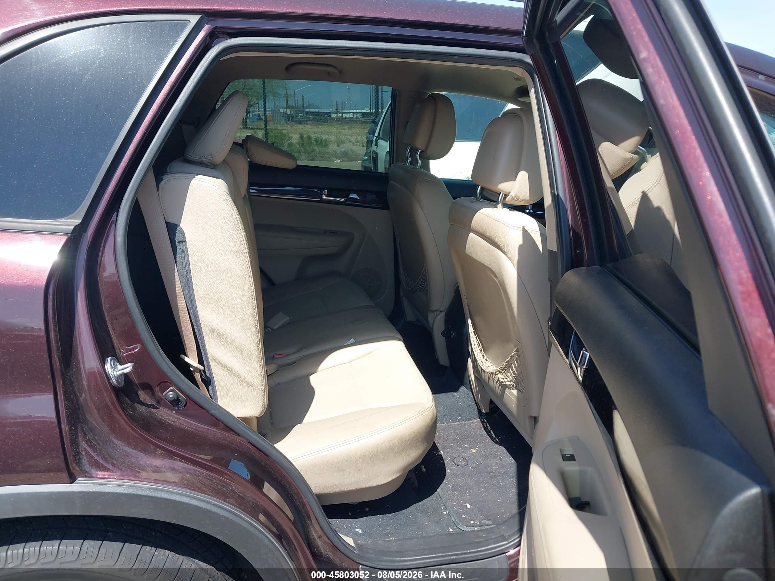 2011 Kia Sorento Ex V6 Burgundy vin: 5XYKUDA2XBG051460